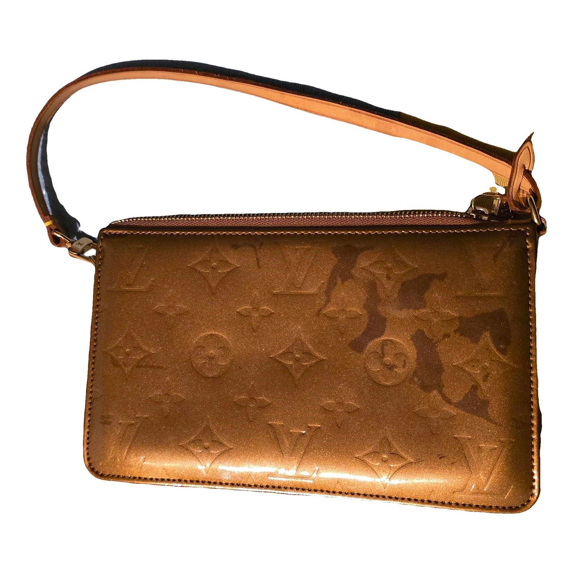 Leather clutch bag
