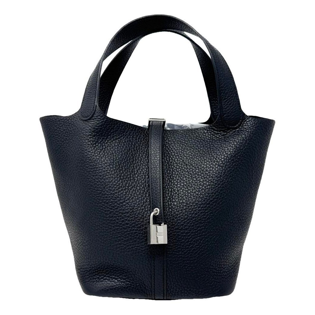 Picotin leather tote