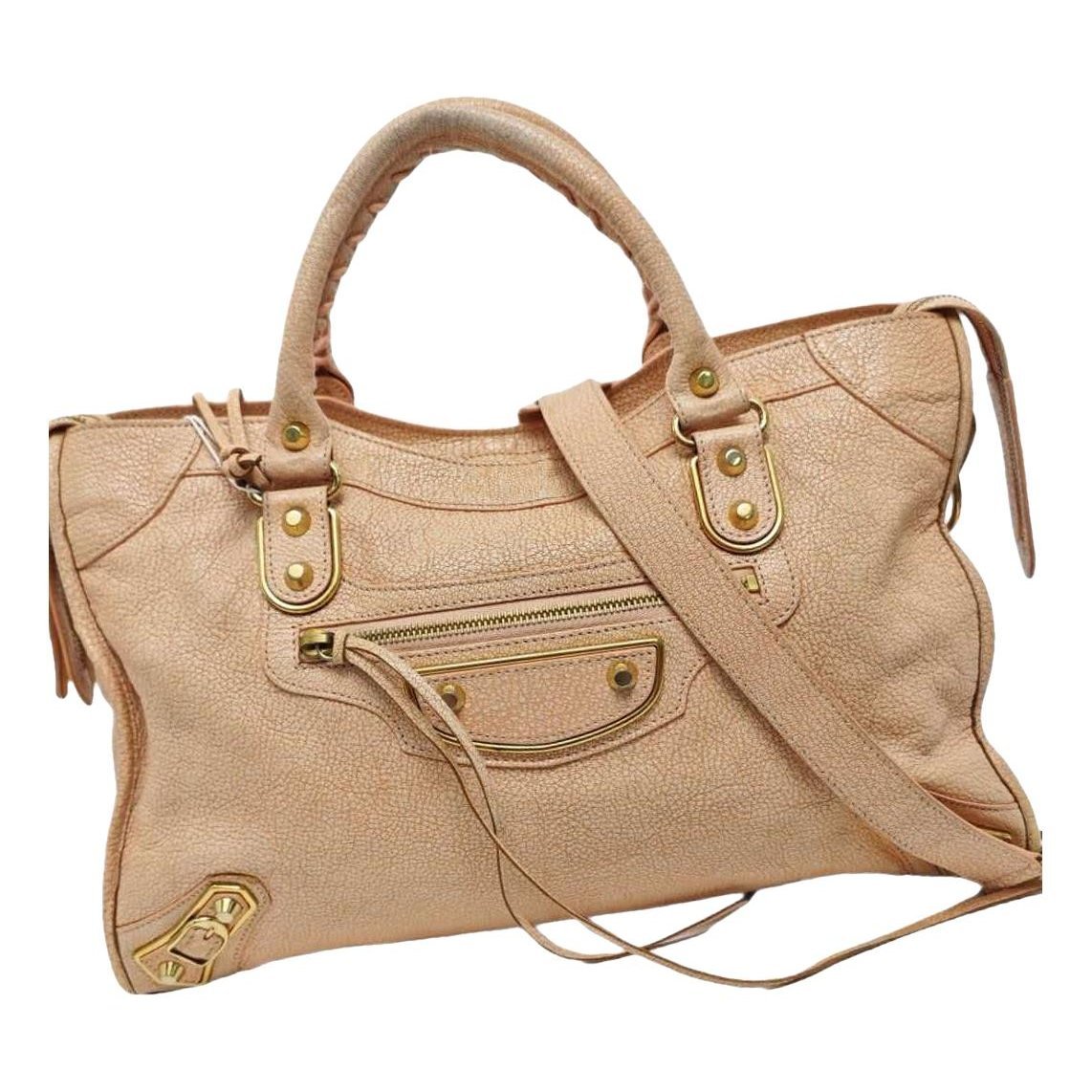 City leather bag