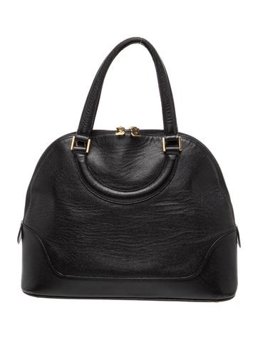 Leather Top Handle Bag