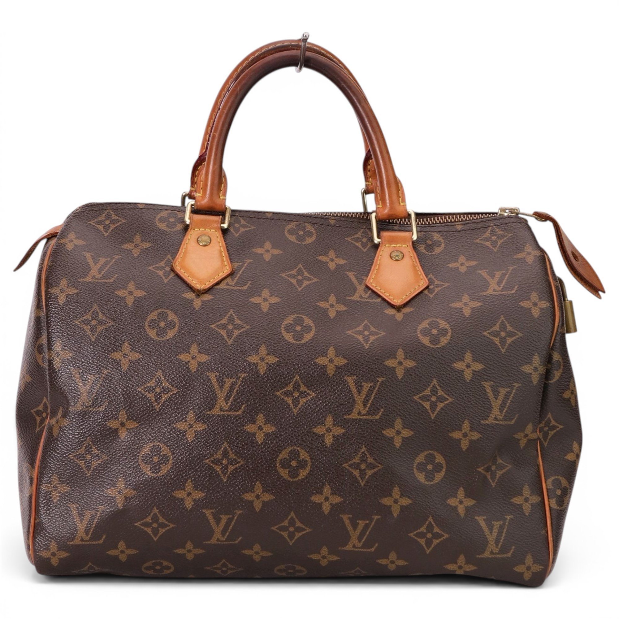 Speedy leather handbag