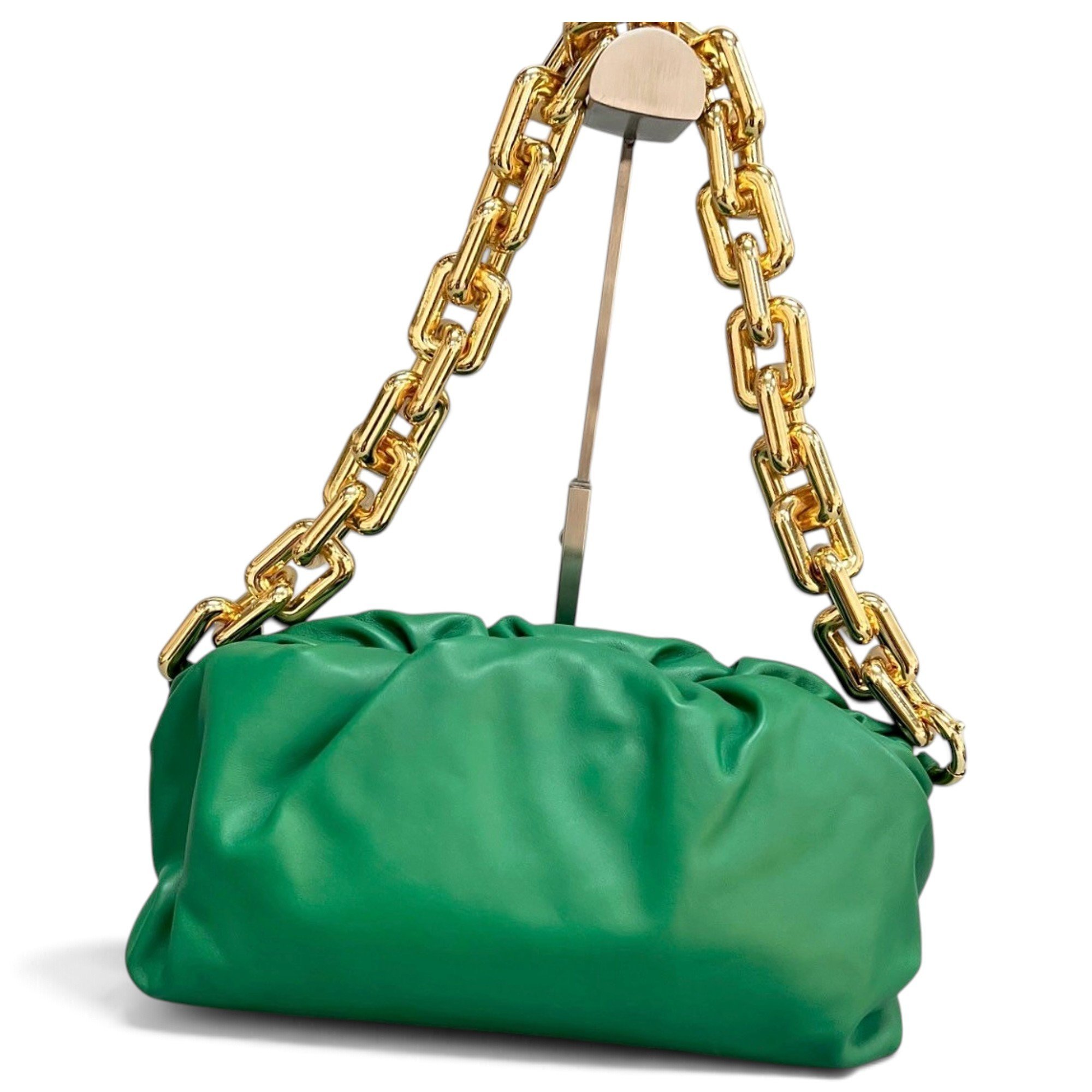 Chain Pouch leather handbag