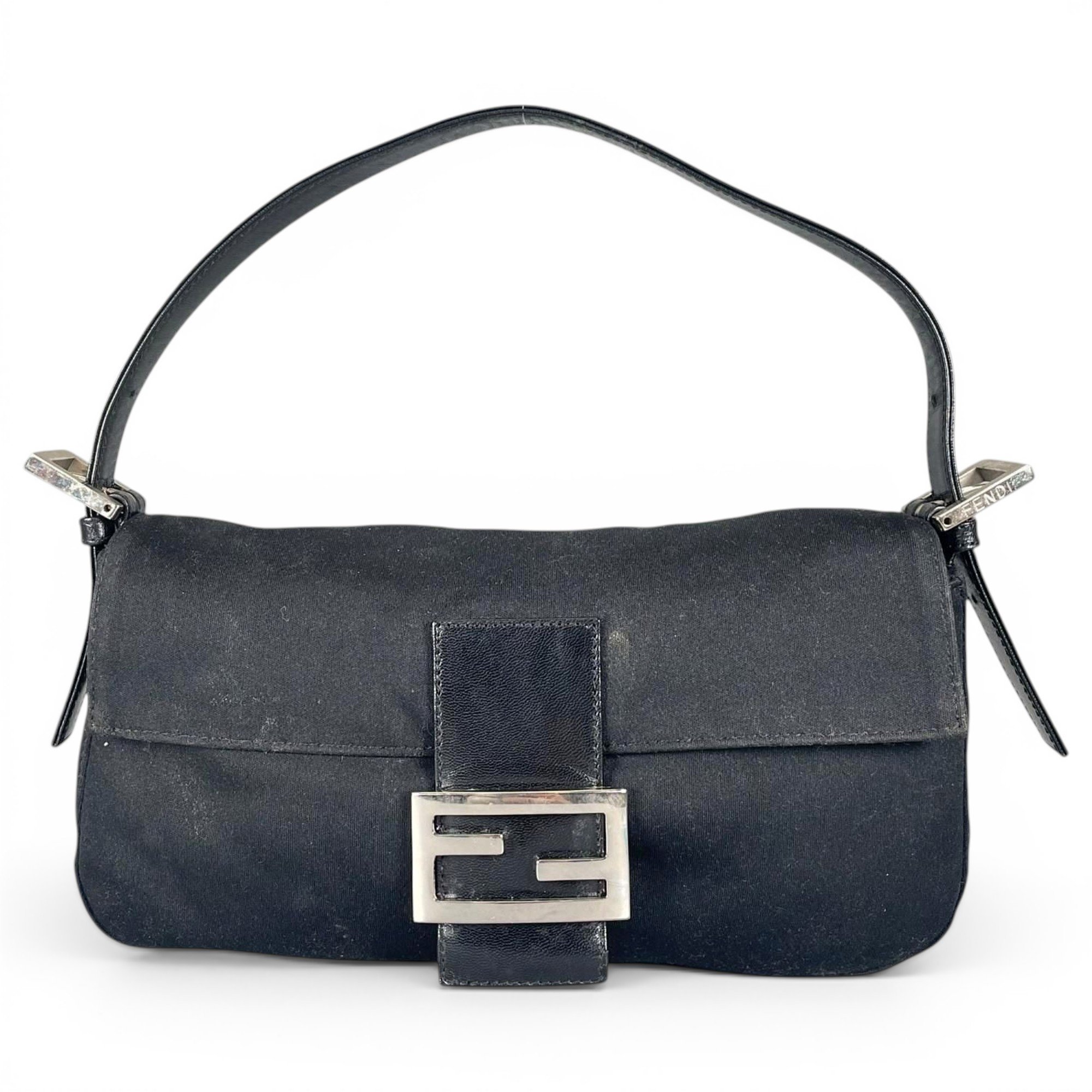 Baguette leather handbag