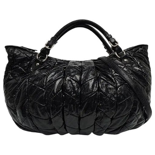 Patent leather handbag
