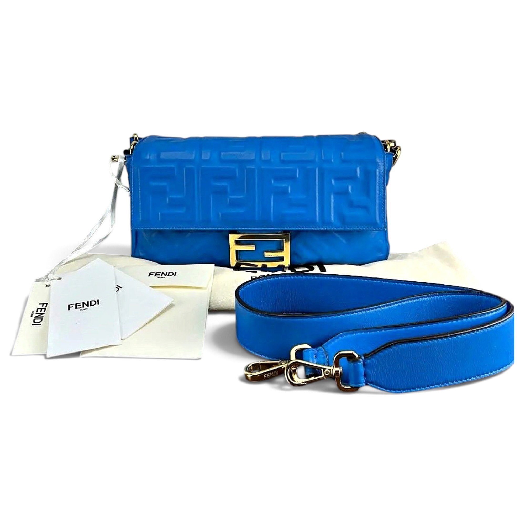 Baguette leather handbag