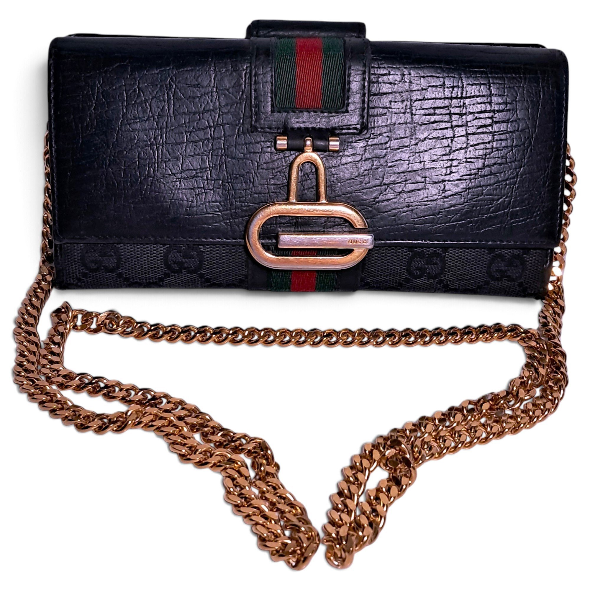 Ophidia Chain Wallet leather handbag
