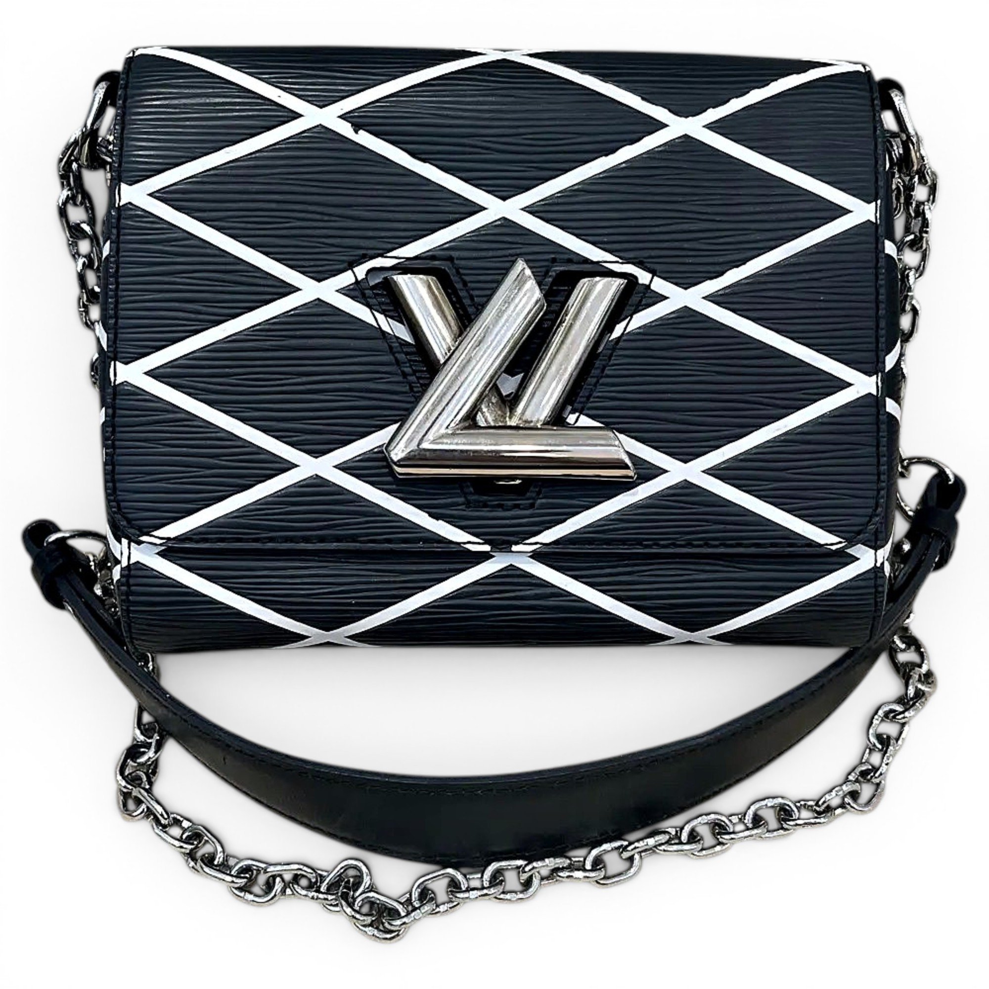 Twist Belt Wallet On Chain leather handbag