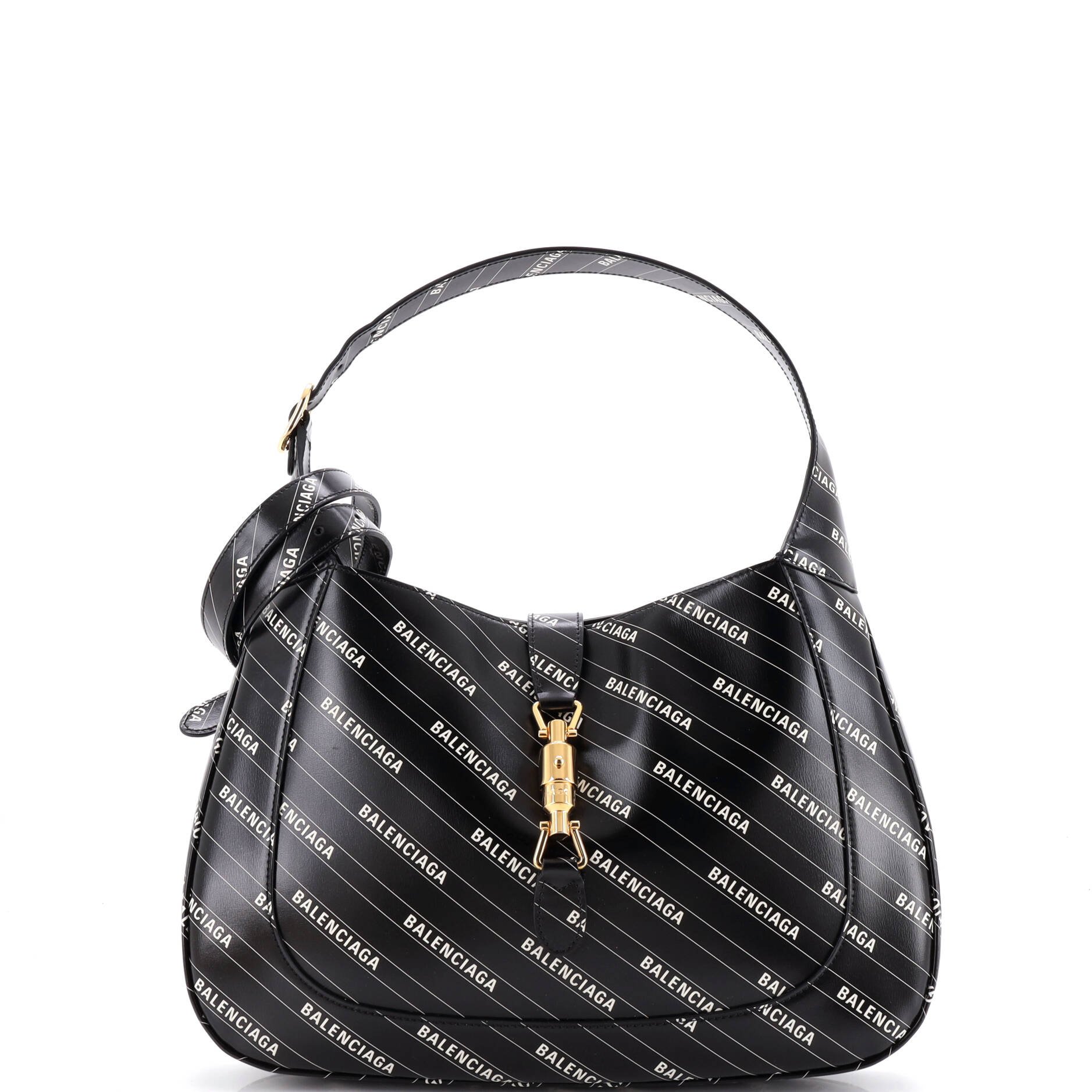 x Balenciaga The Hacker Project Jackie 1961 Hobo Printed Leather Medium
