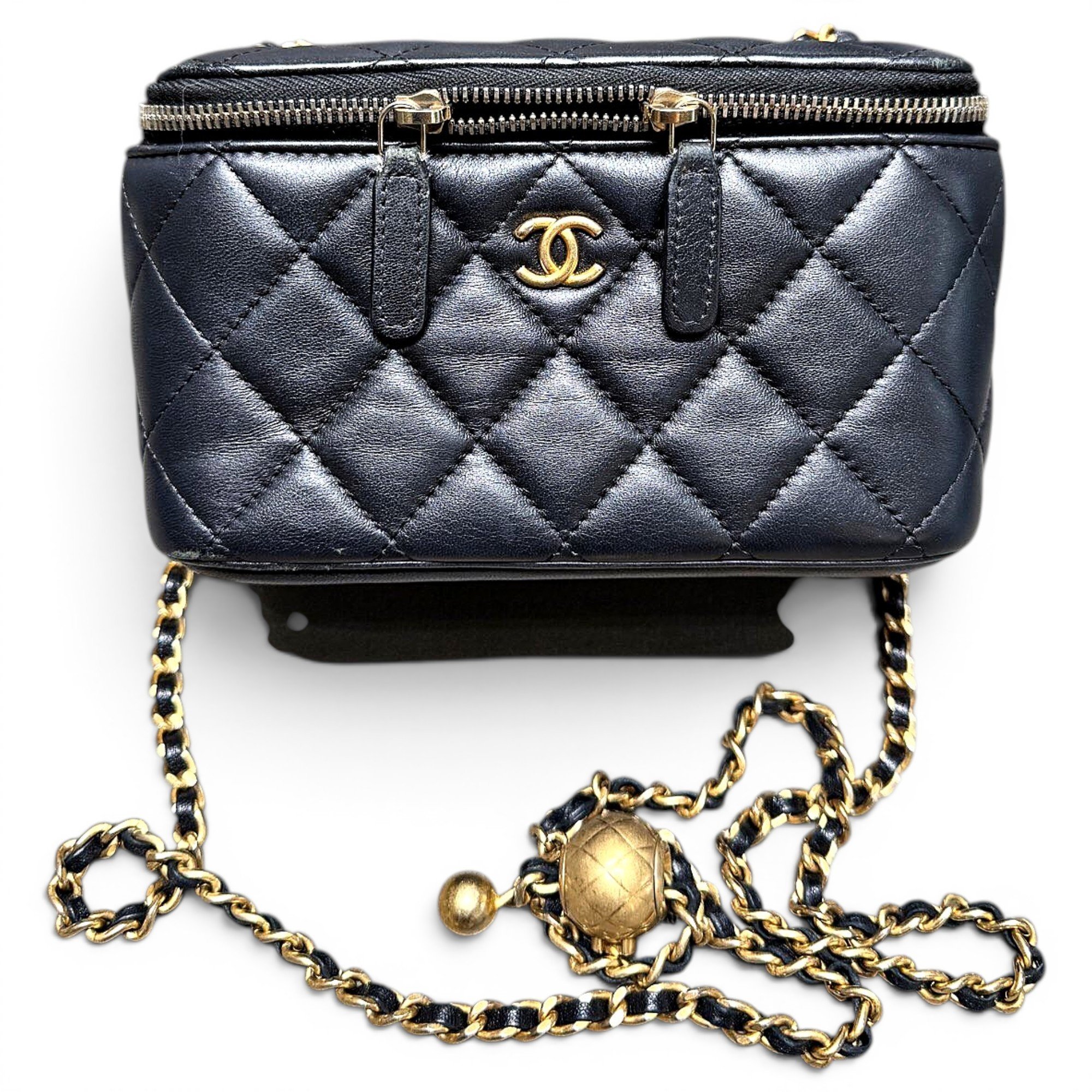 Trendy CC Vanity leather handbag
