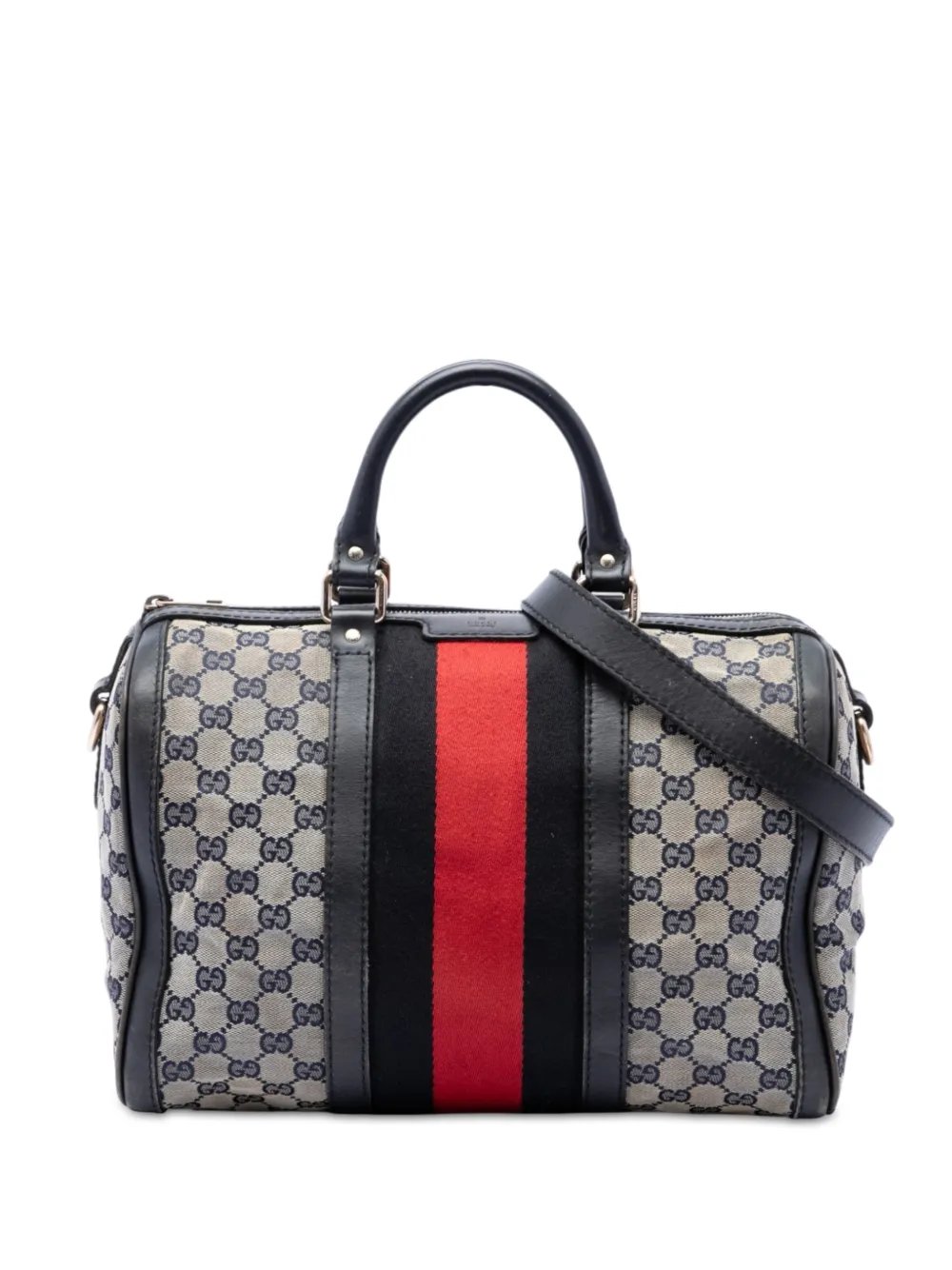 2016-2026 Medium GG Canvas Web Joy Boston Bag satchel