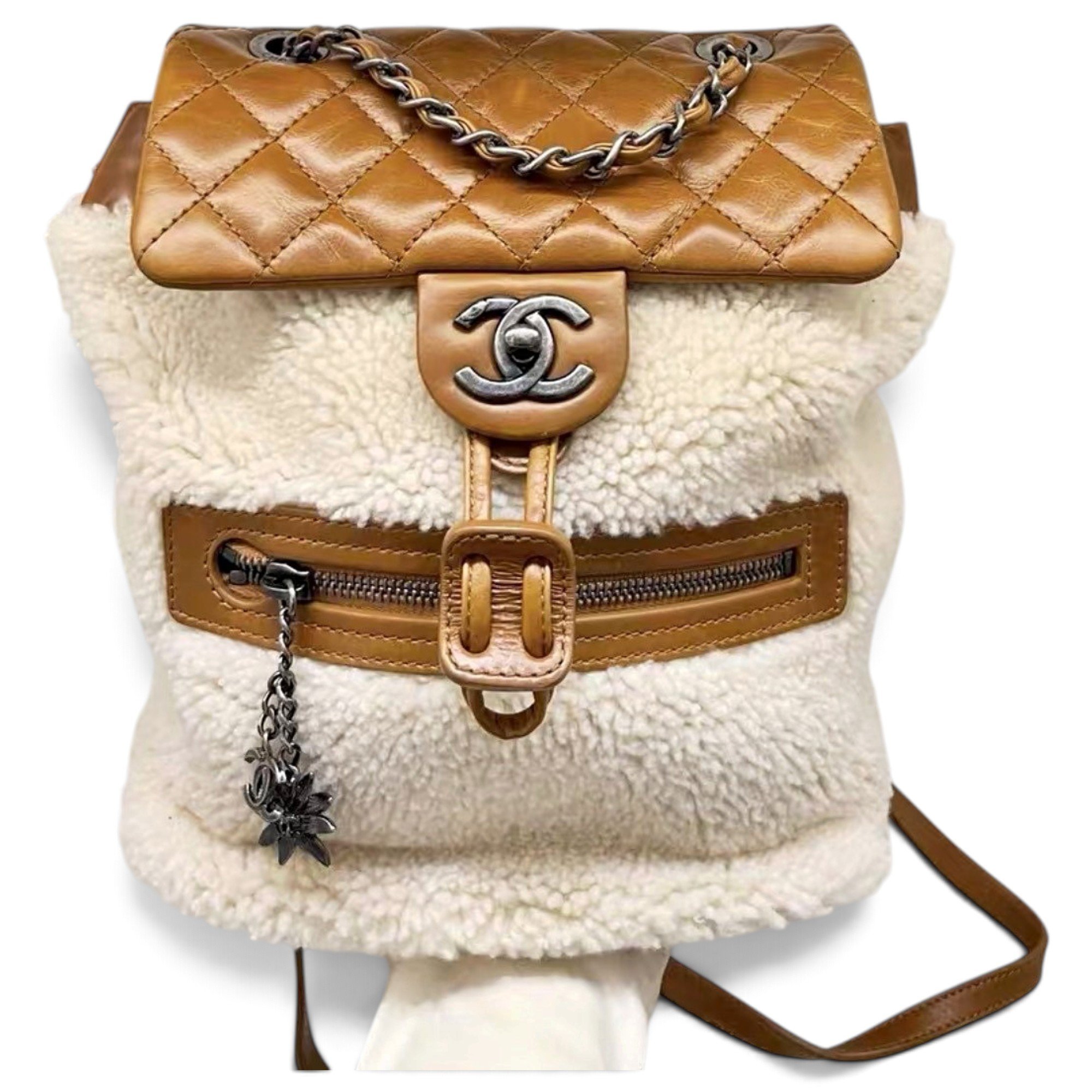 Leather backpack