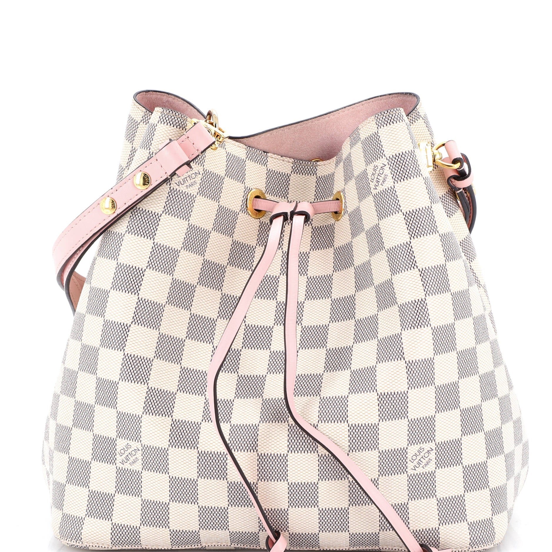 Louis Vuitton NeoNoe Handbag Damier with Leather MM
