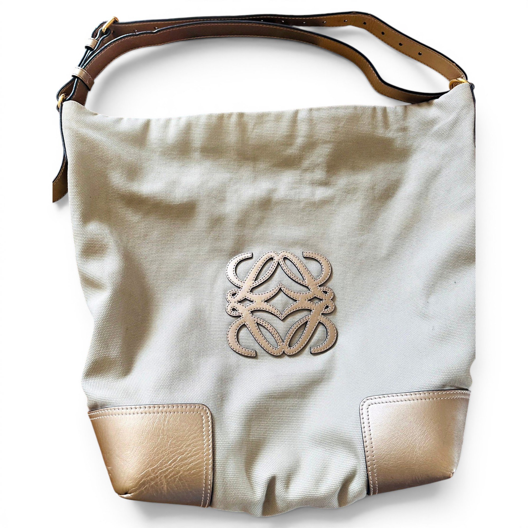 Anagram leather handbag