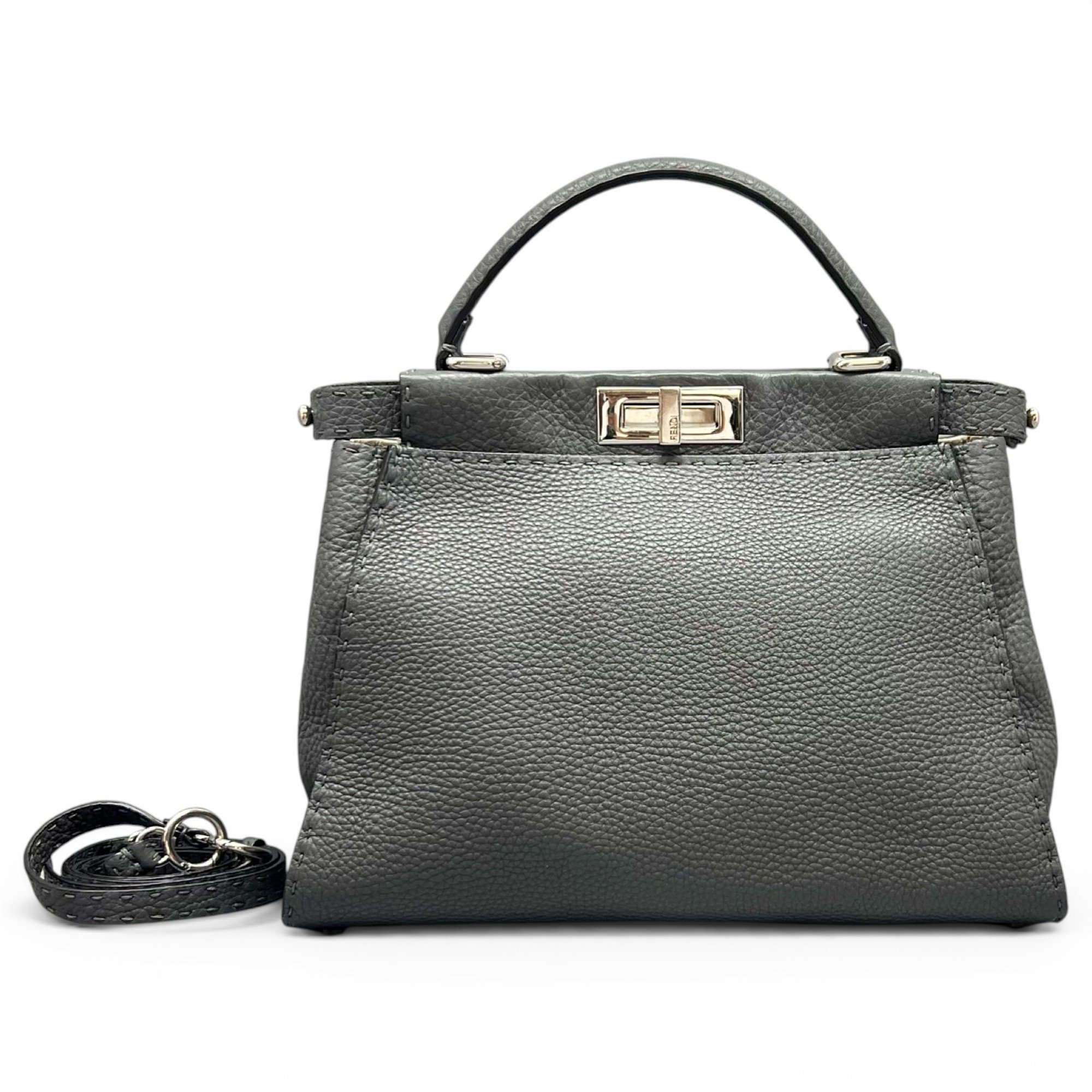 Peekaboo leather handbag