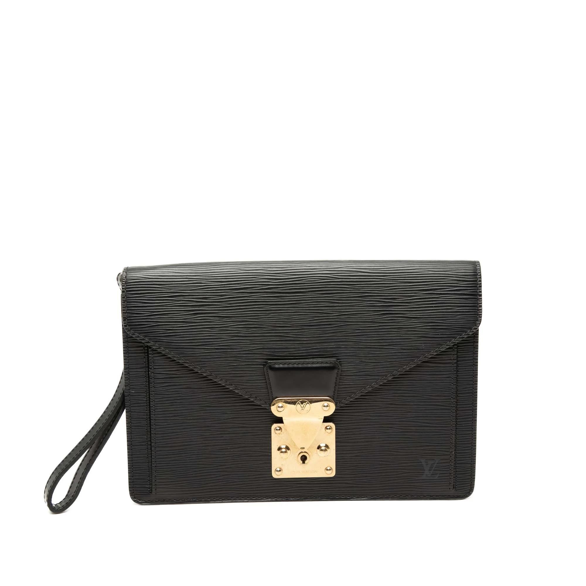 Sellier leather clutch bag