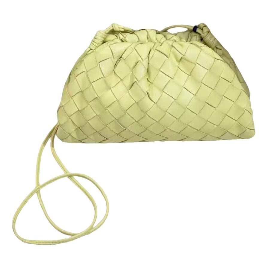 Pouch leather crossbody bag