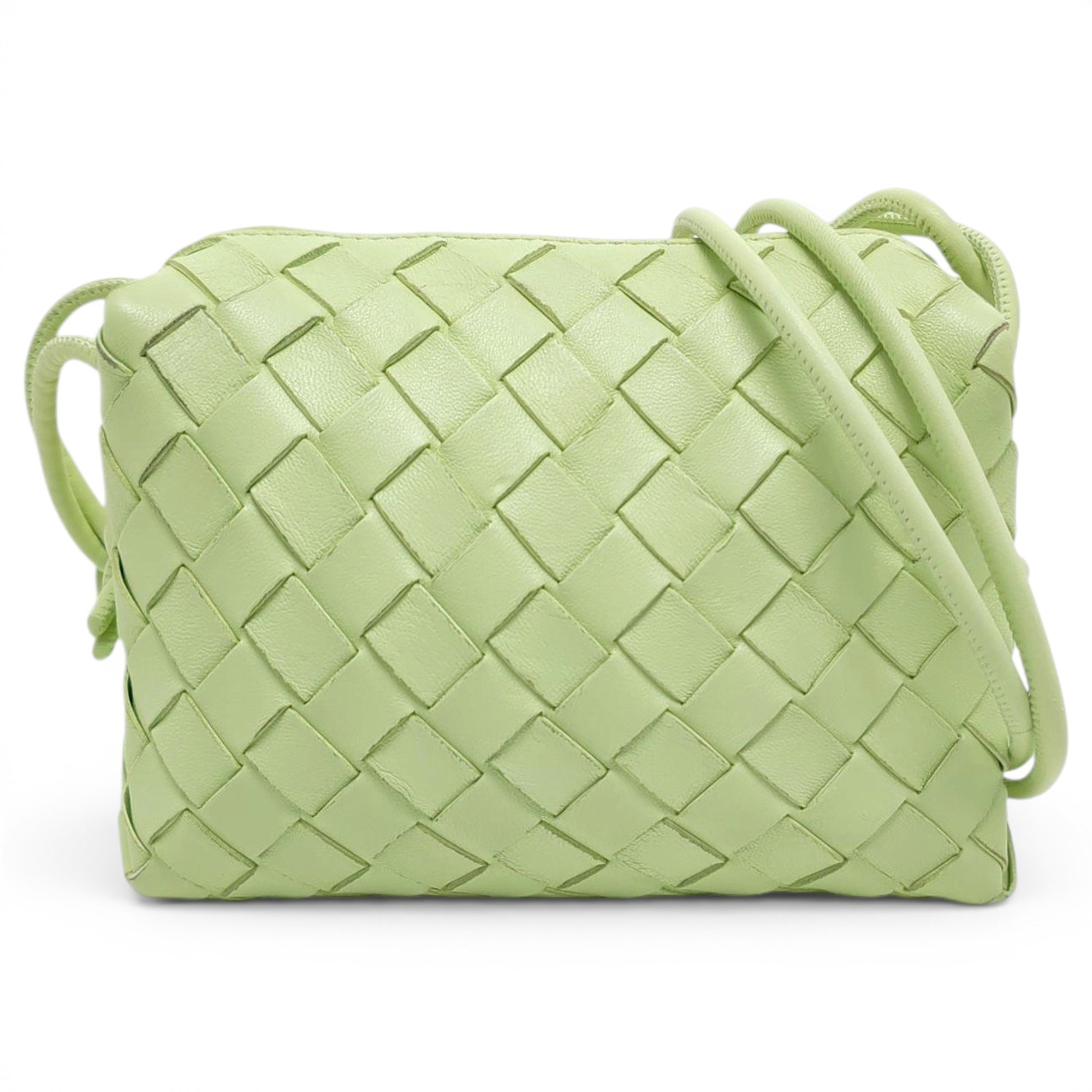 Loop leather handbag