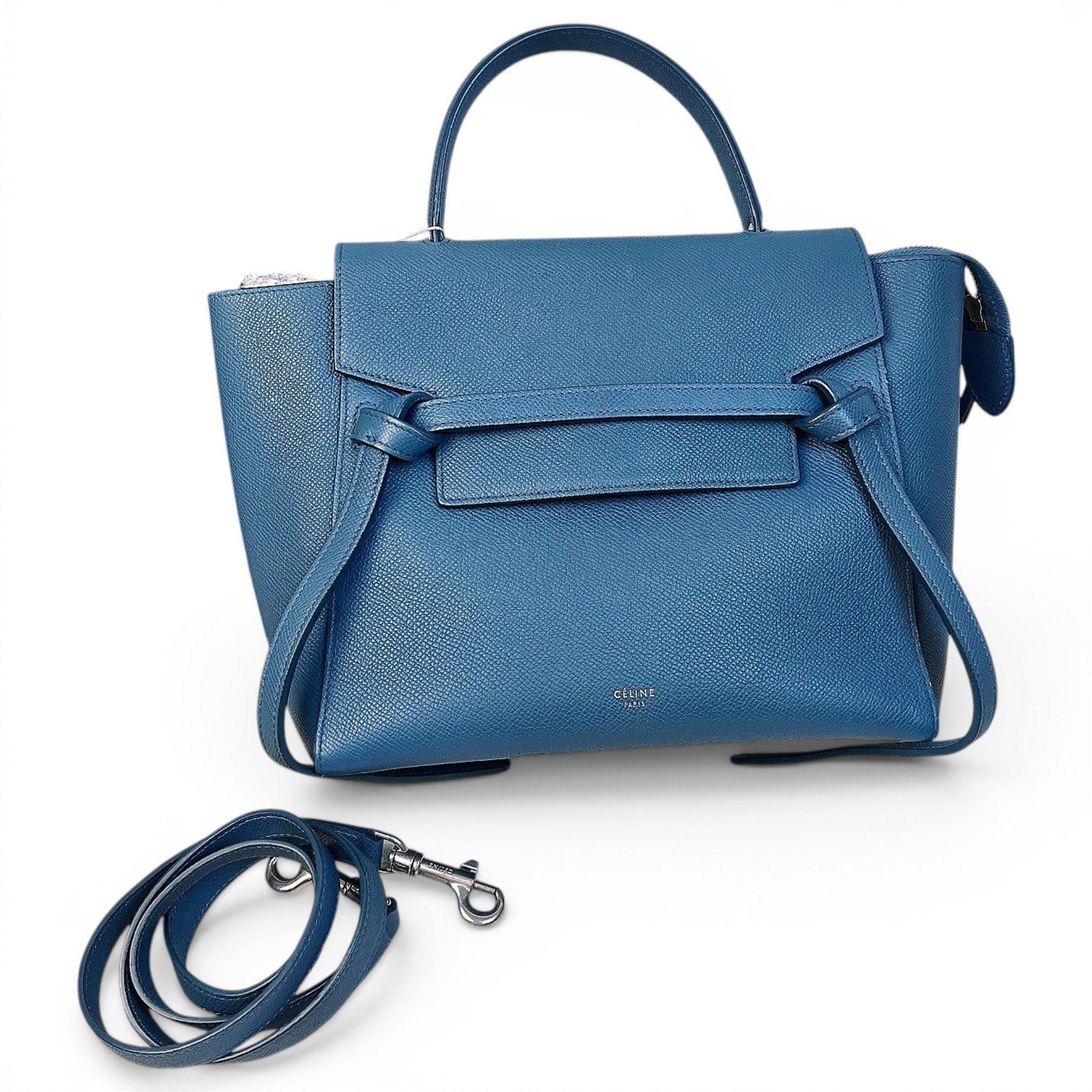 Belt leather handbag