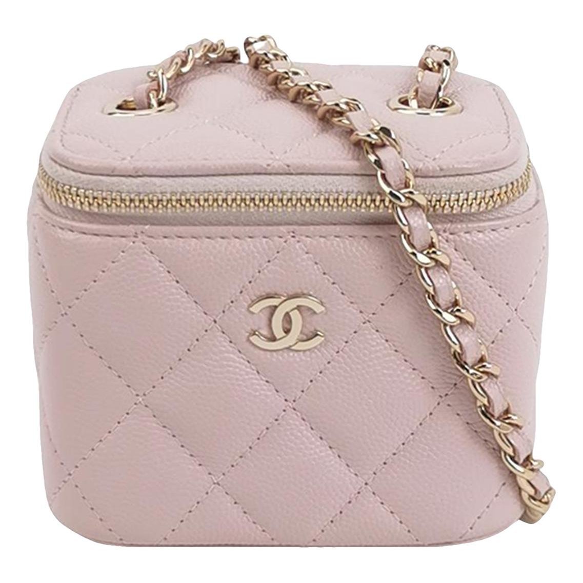 Trendy CC Vanity leather handbag
