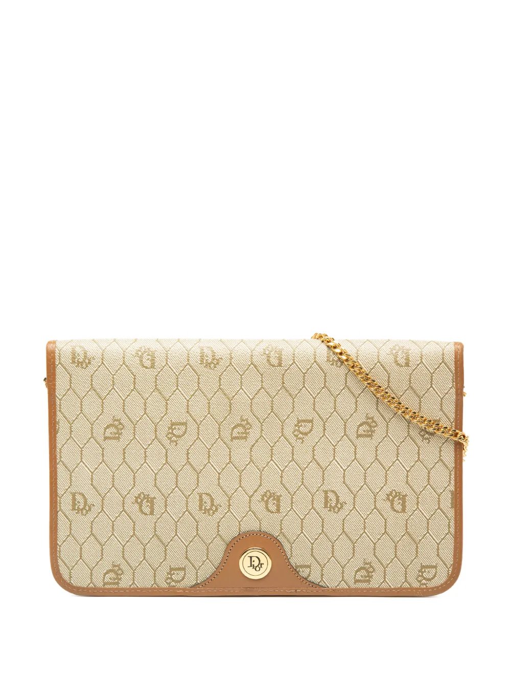 20th Century Honeycomb Coated Canvas Chain crossbody bag