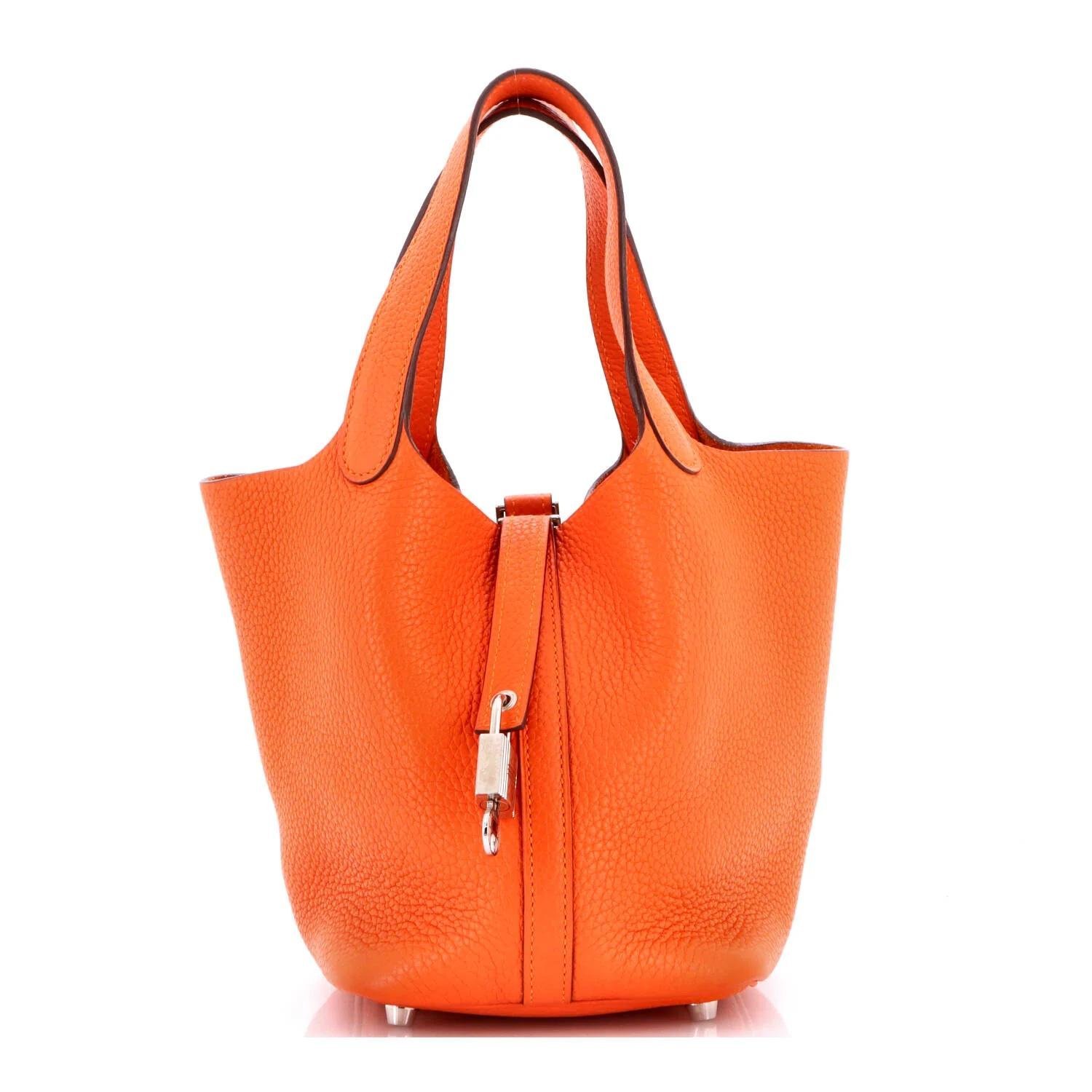 Picotin leather handbag