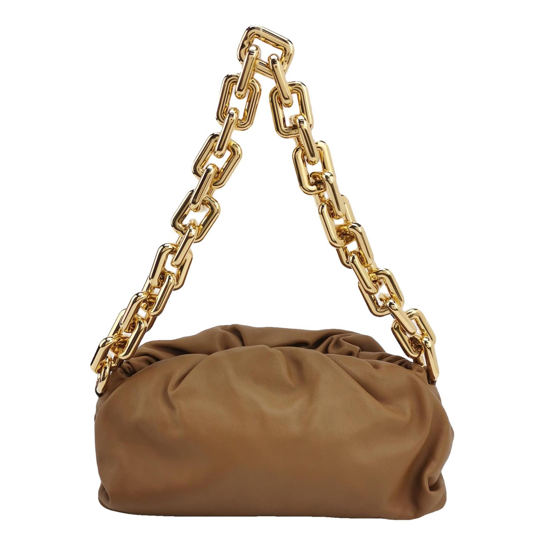 Pouch leather handbag