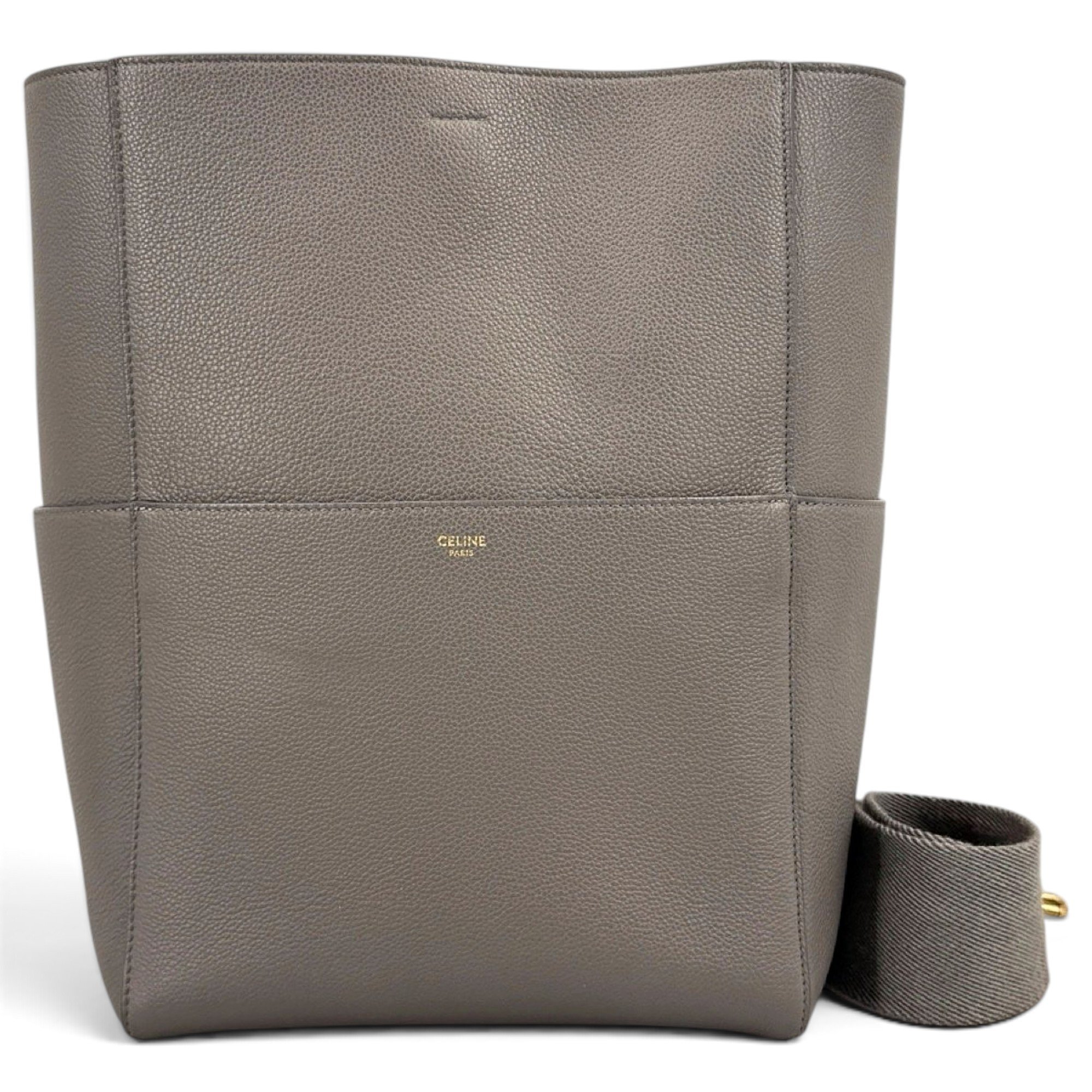 Seau Sangle leather crossbody bag