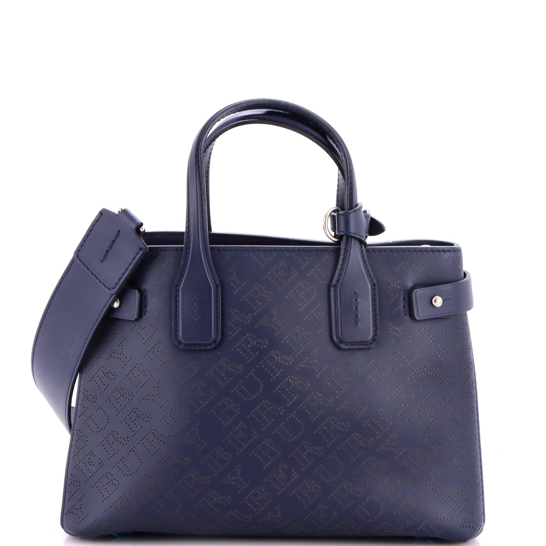 Banner NM Tote Perforated Leather Small