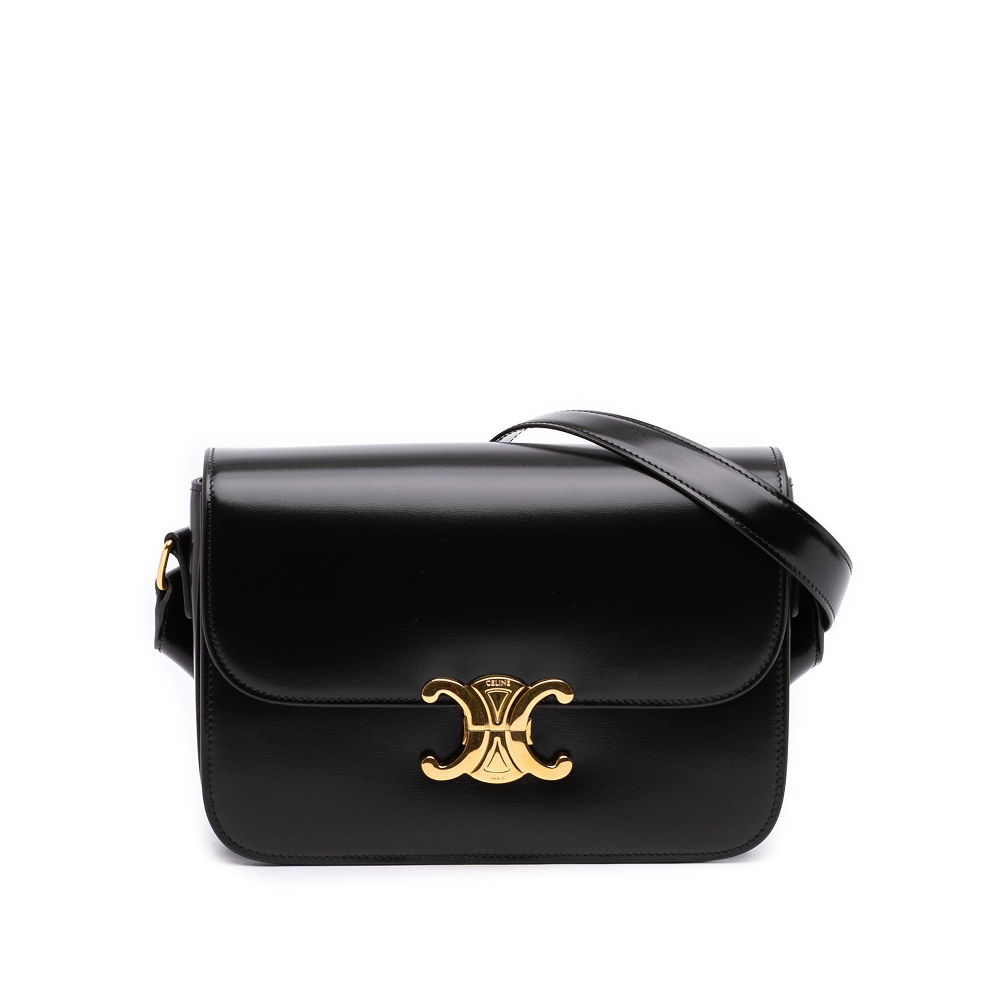 Triomphe leather handbag