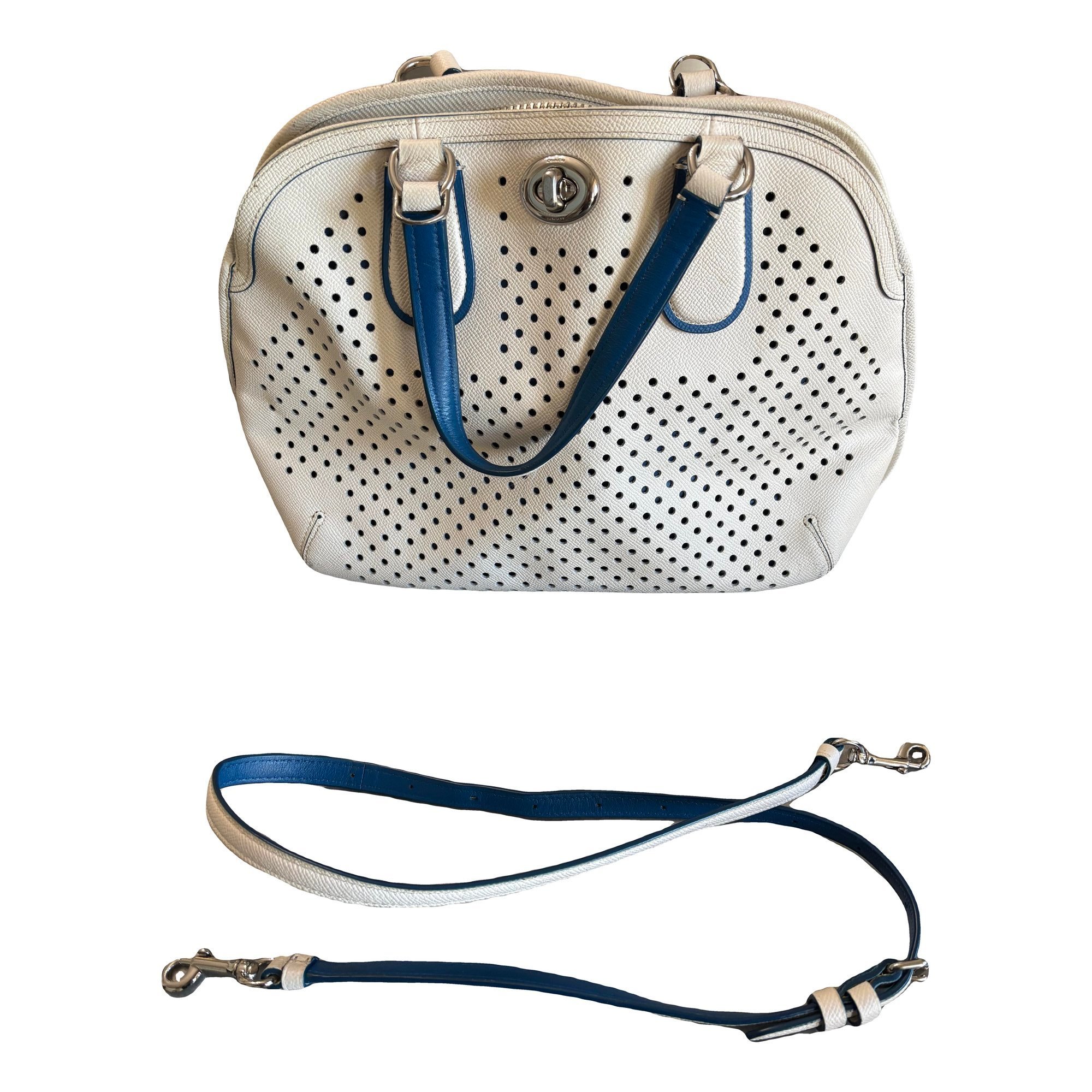 Leather bowling bag