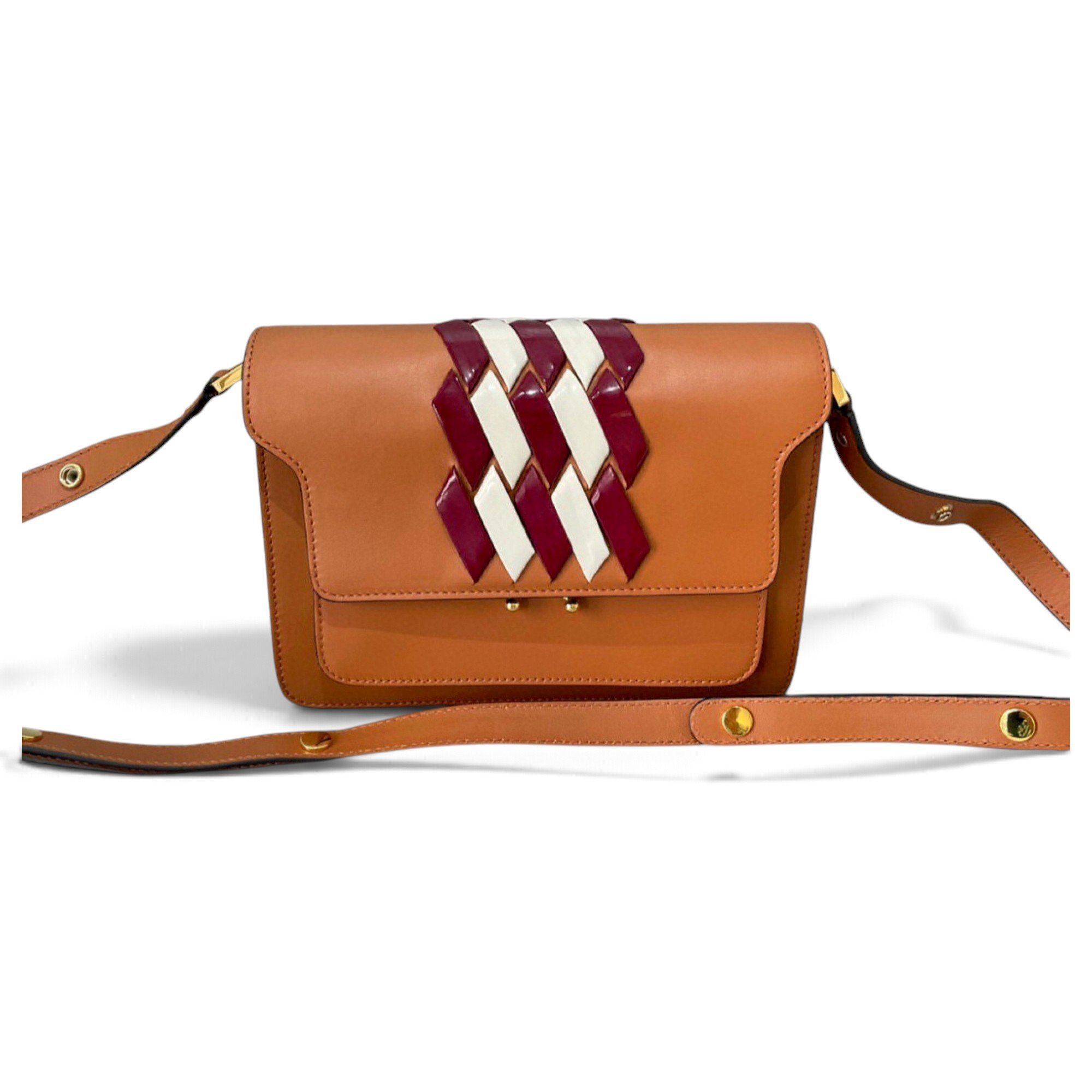 Marni Trunk leather crossbody bag