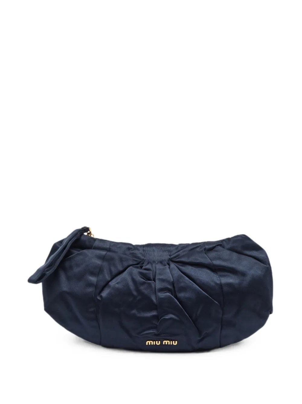 Miu Miu Pleated zip-fastening clutch bag