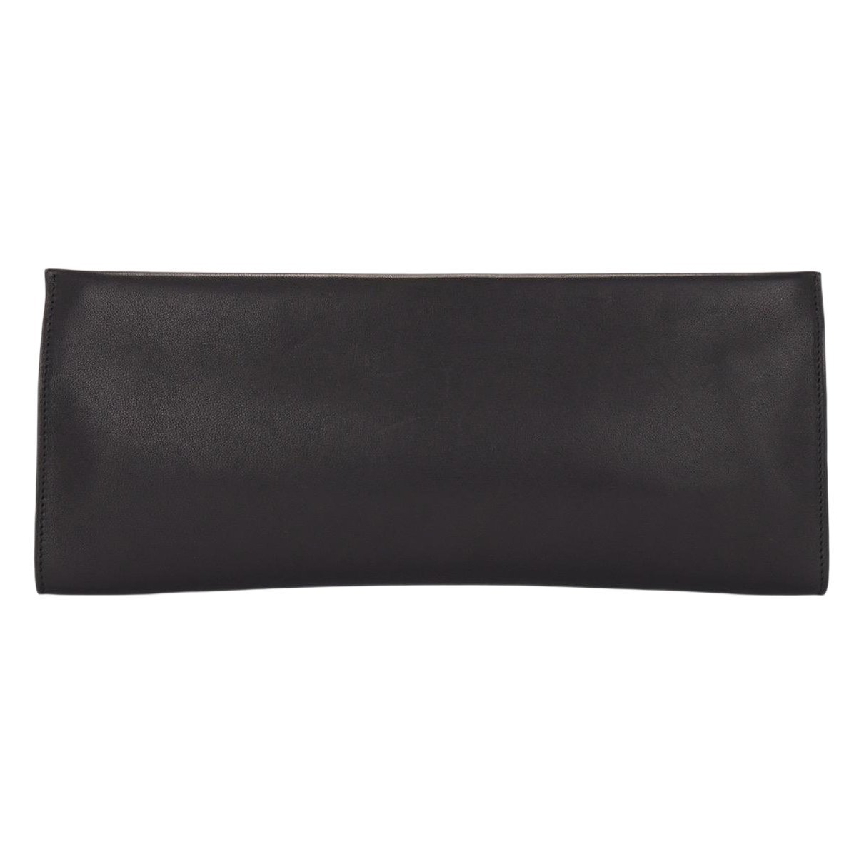 Leather clutch bag