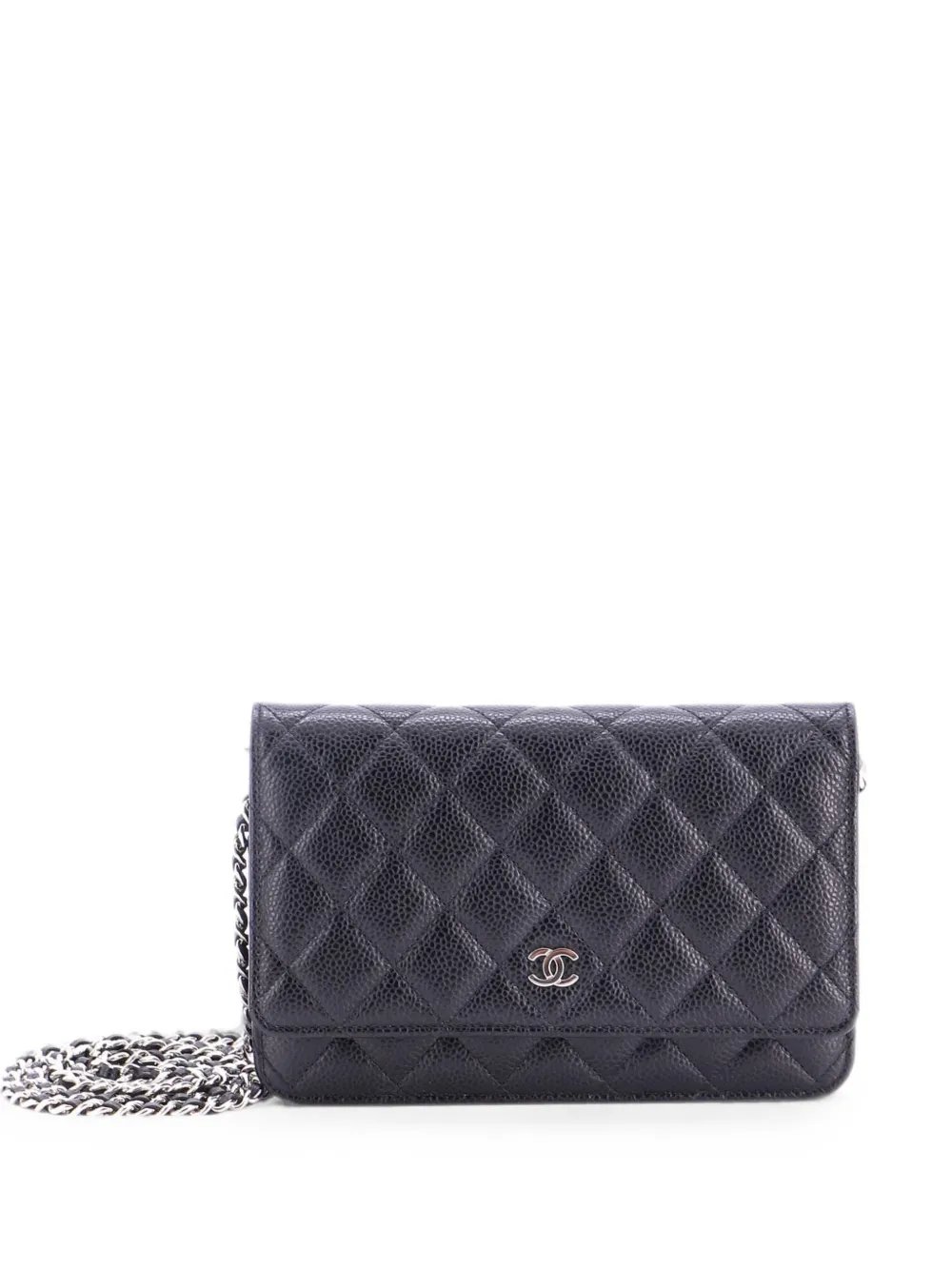 Wallet on Chain Quilted Caviar crossbody bag