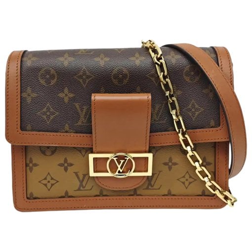 Dauphine leather crossbody bag