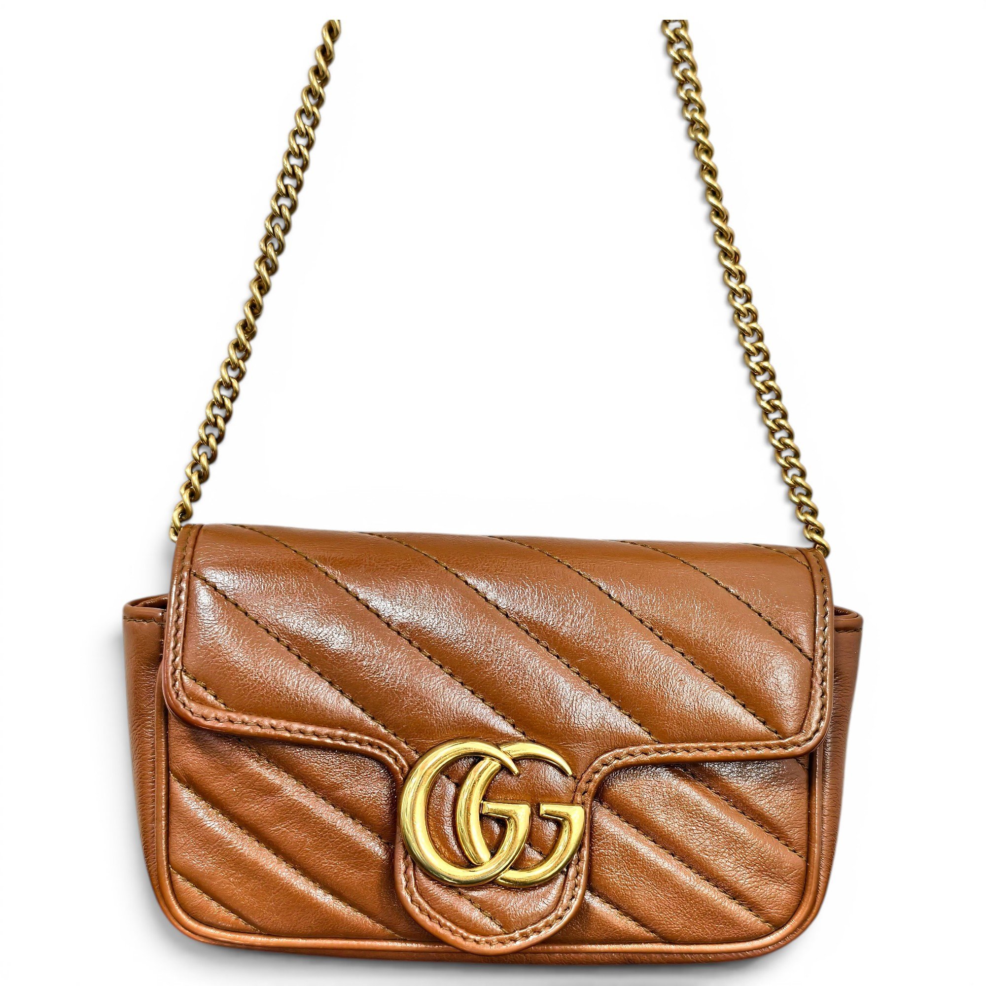 GG Marmont Chain leather crossbody bag