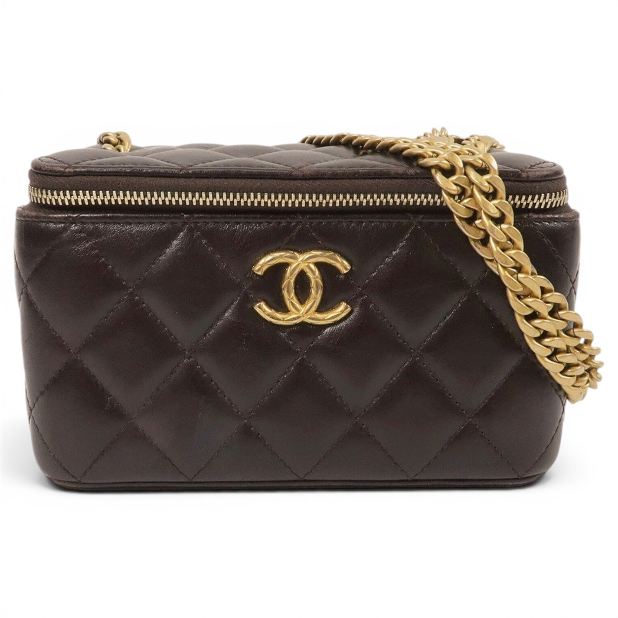 Chanel 19 leather clutch bag