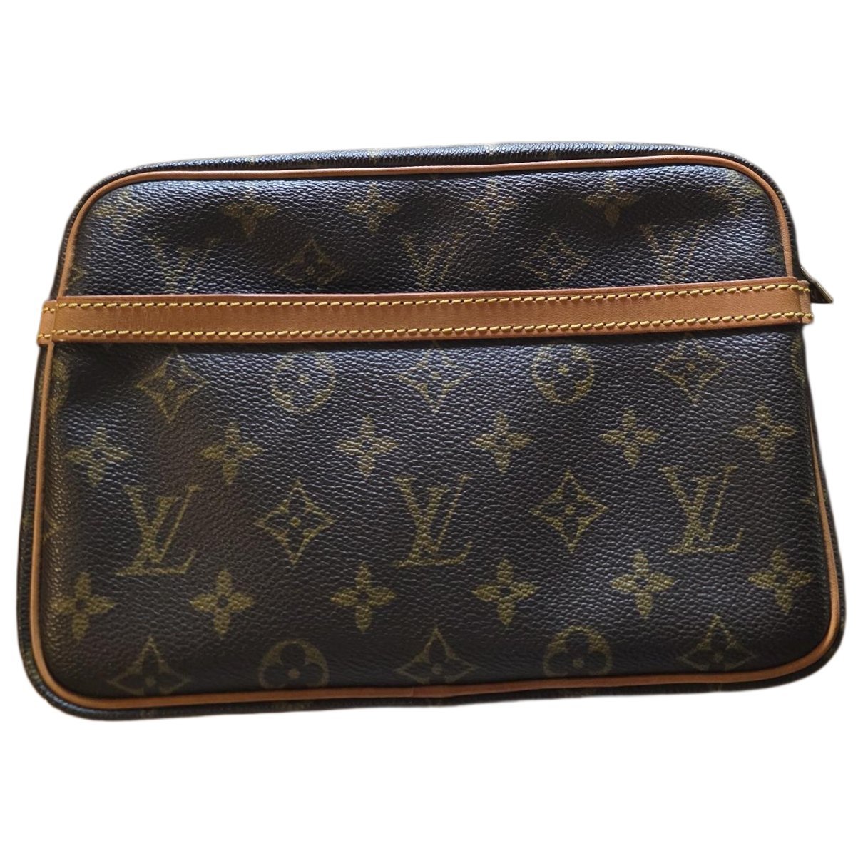 Leather clutch bag