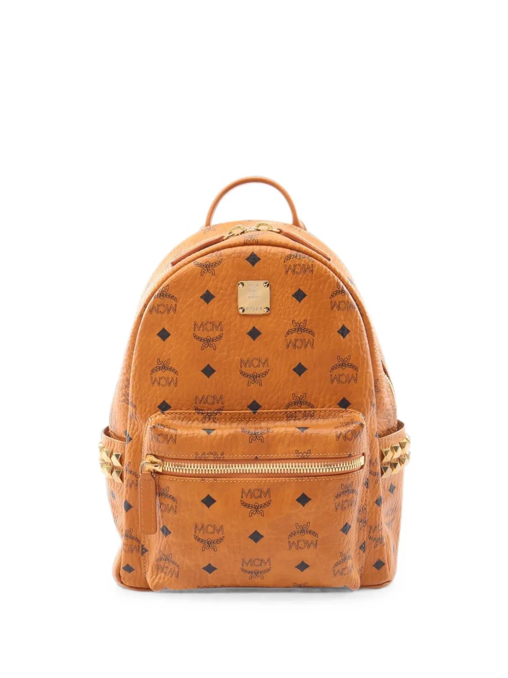 2010s Visetos studded leather backpack
