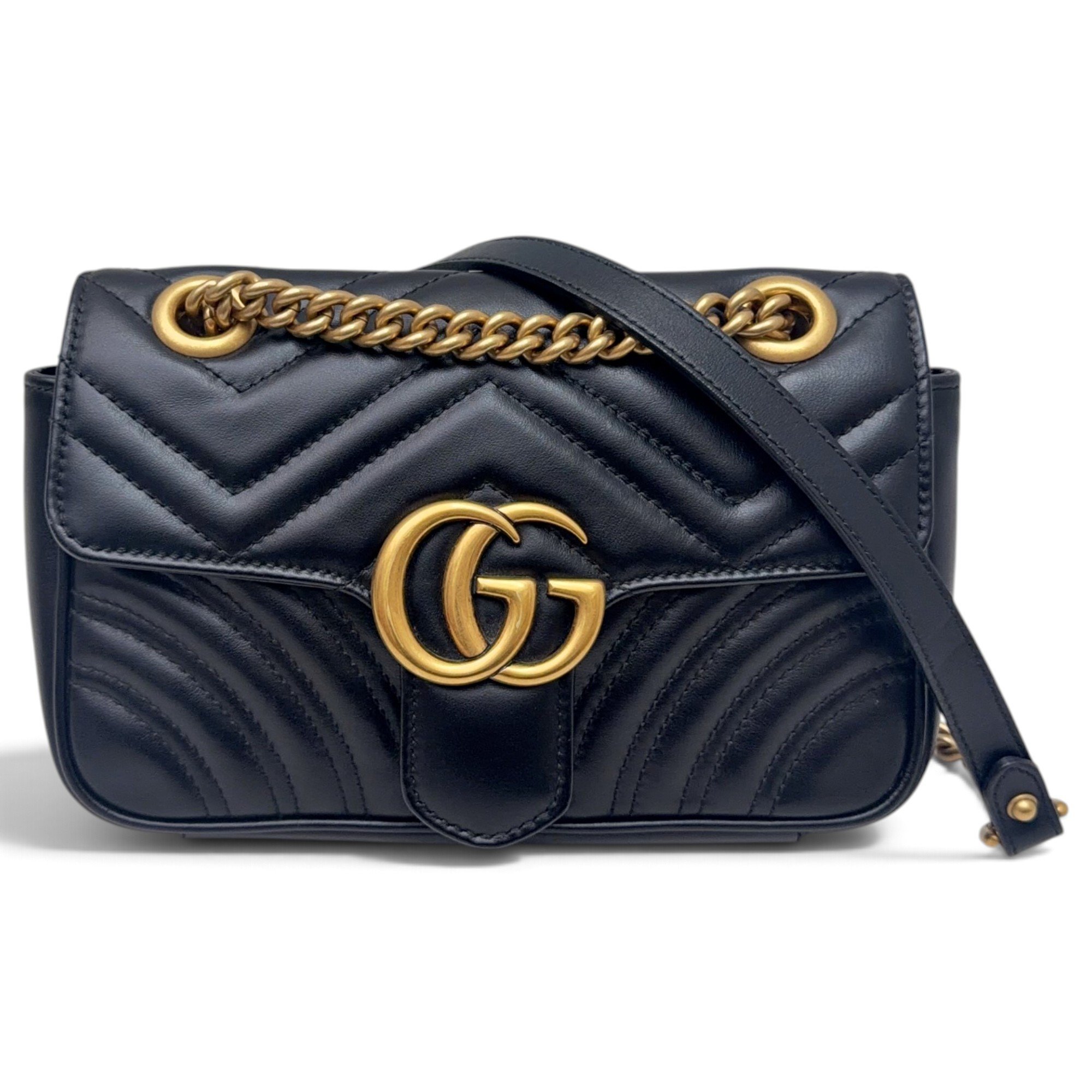 GG Marmont Flap leather handbag