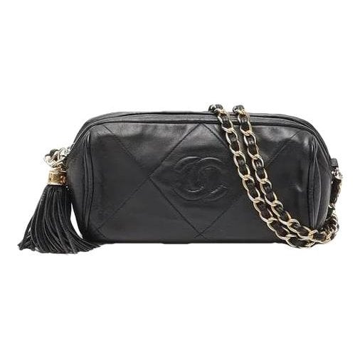 Trendy CC leather handbag