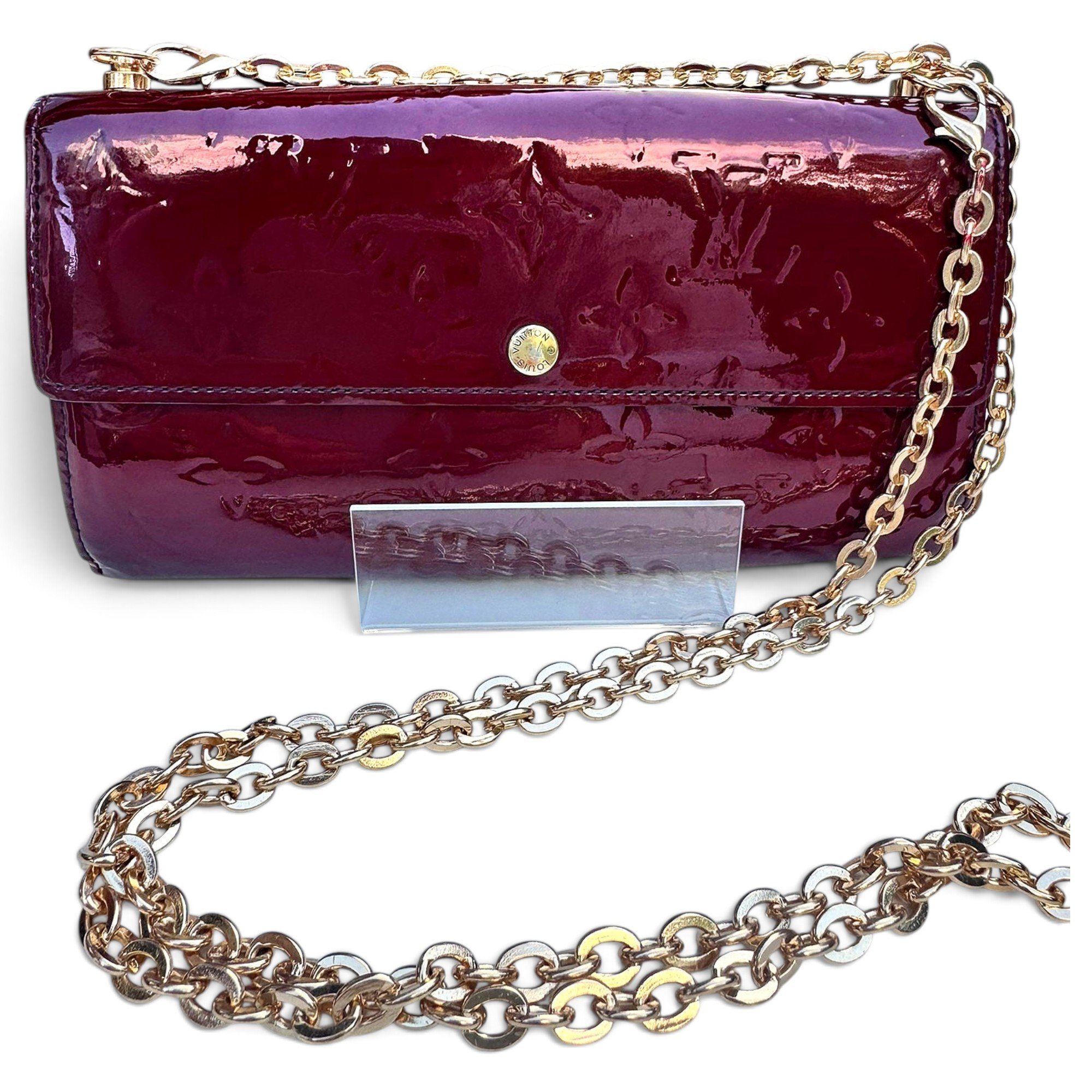 Patent leather crossbody bag