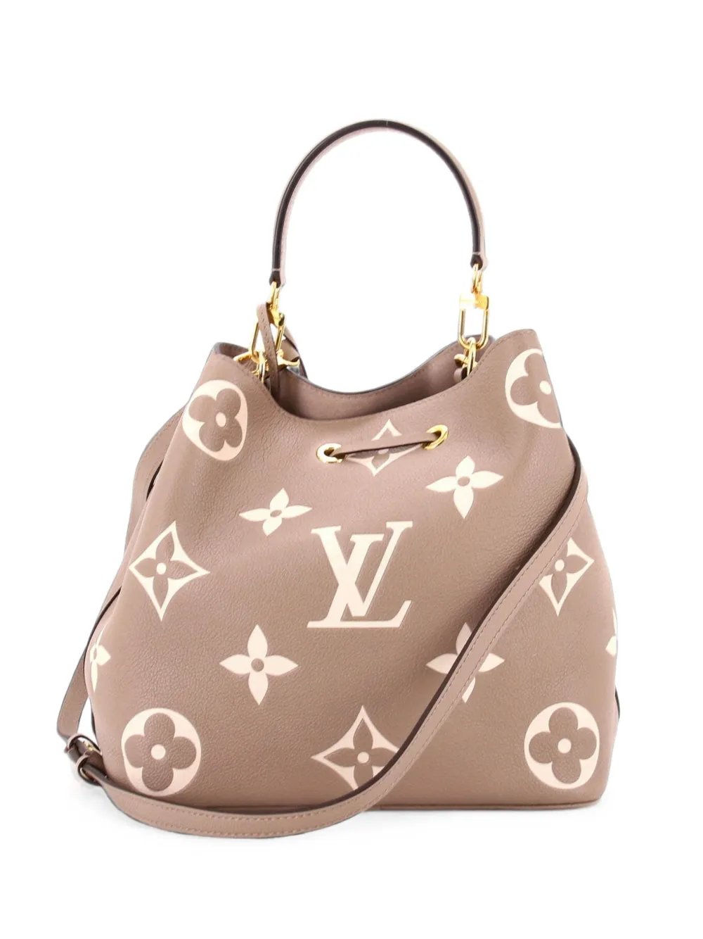 NeoNoe Handbag Bicolor Monogram Empreinte Giant MM bucket bag