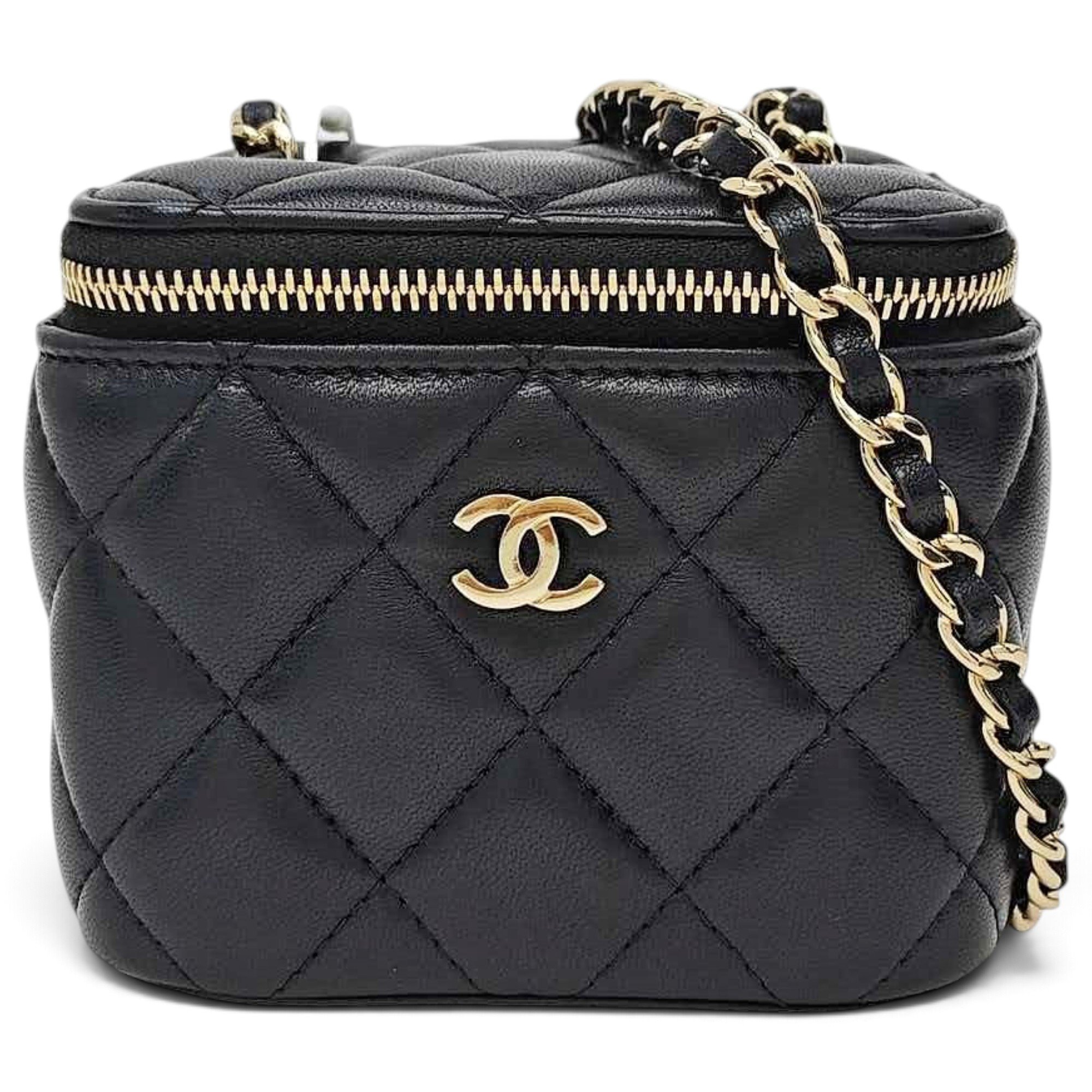 Trendy CC Vanity leather handbag