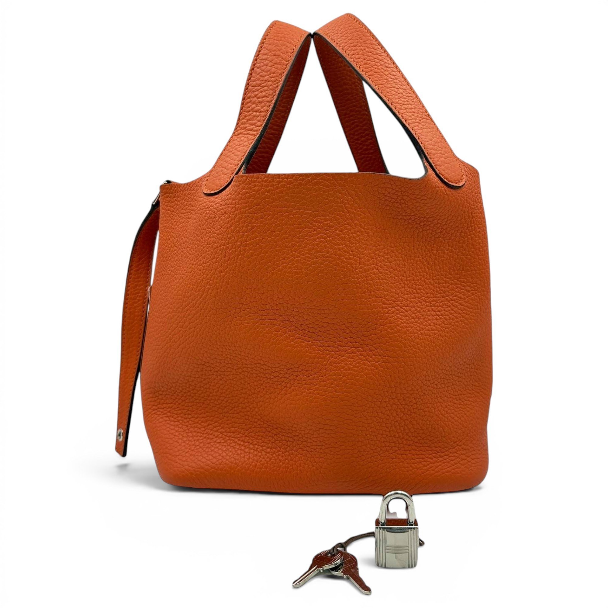 Picotin leather handbag