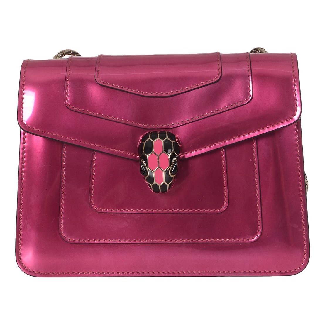 Serpenti leather handbag