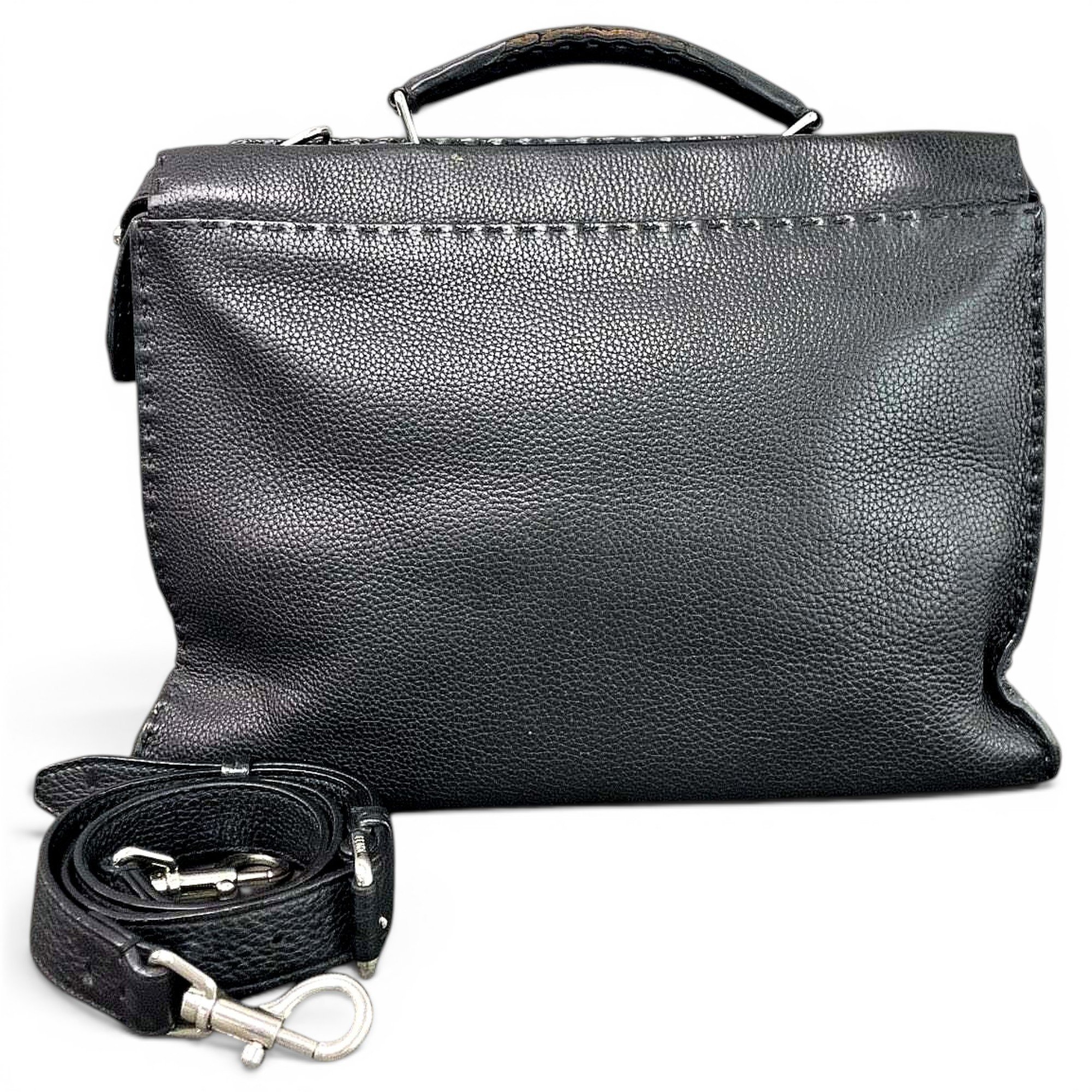 Peekaboo leather handbag