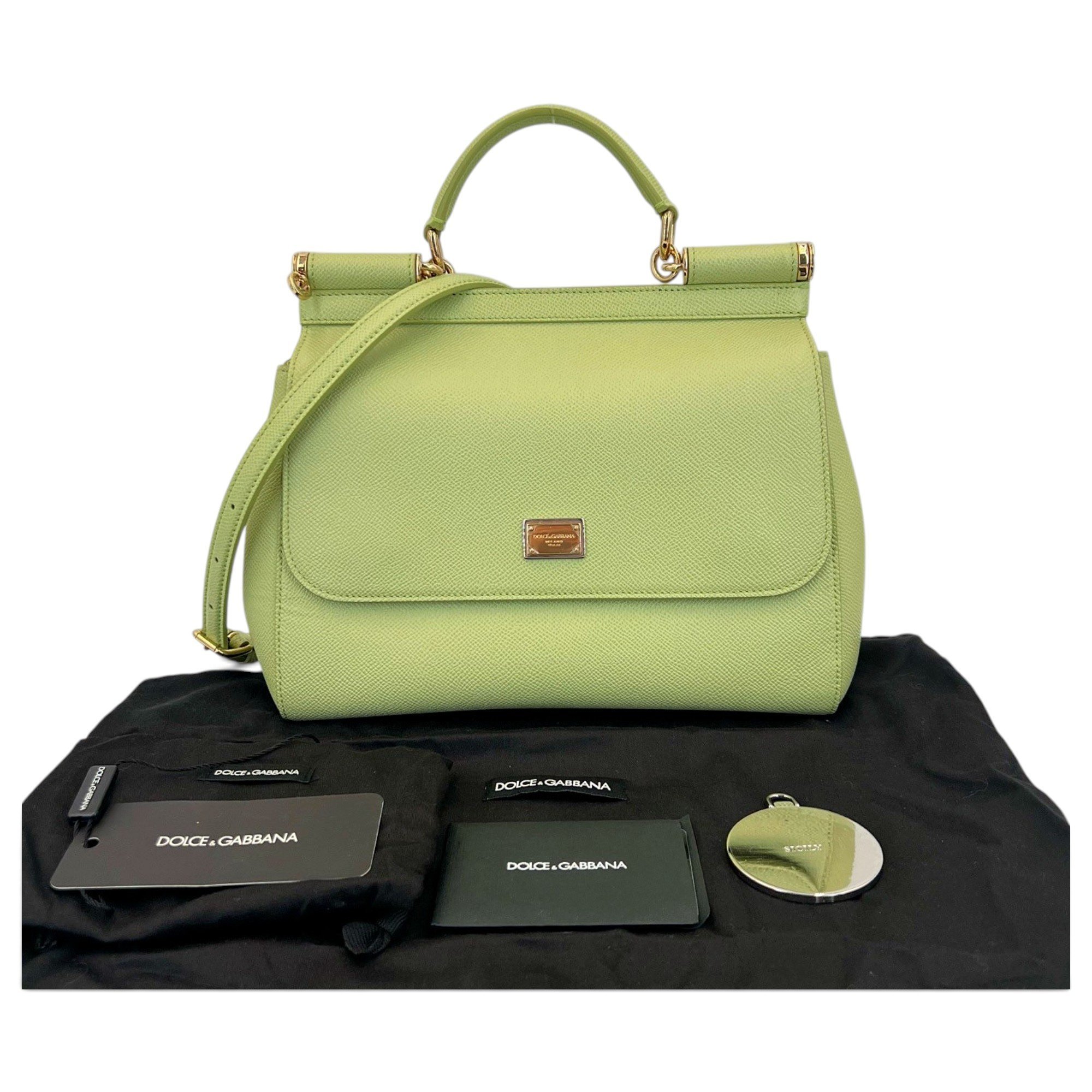 Dolce & Gabbana Sicily leather handbag