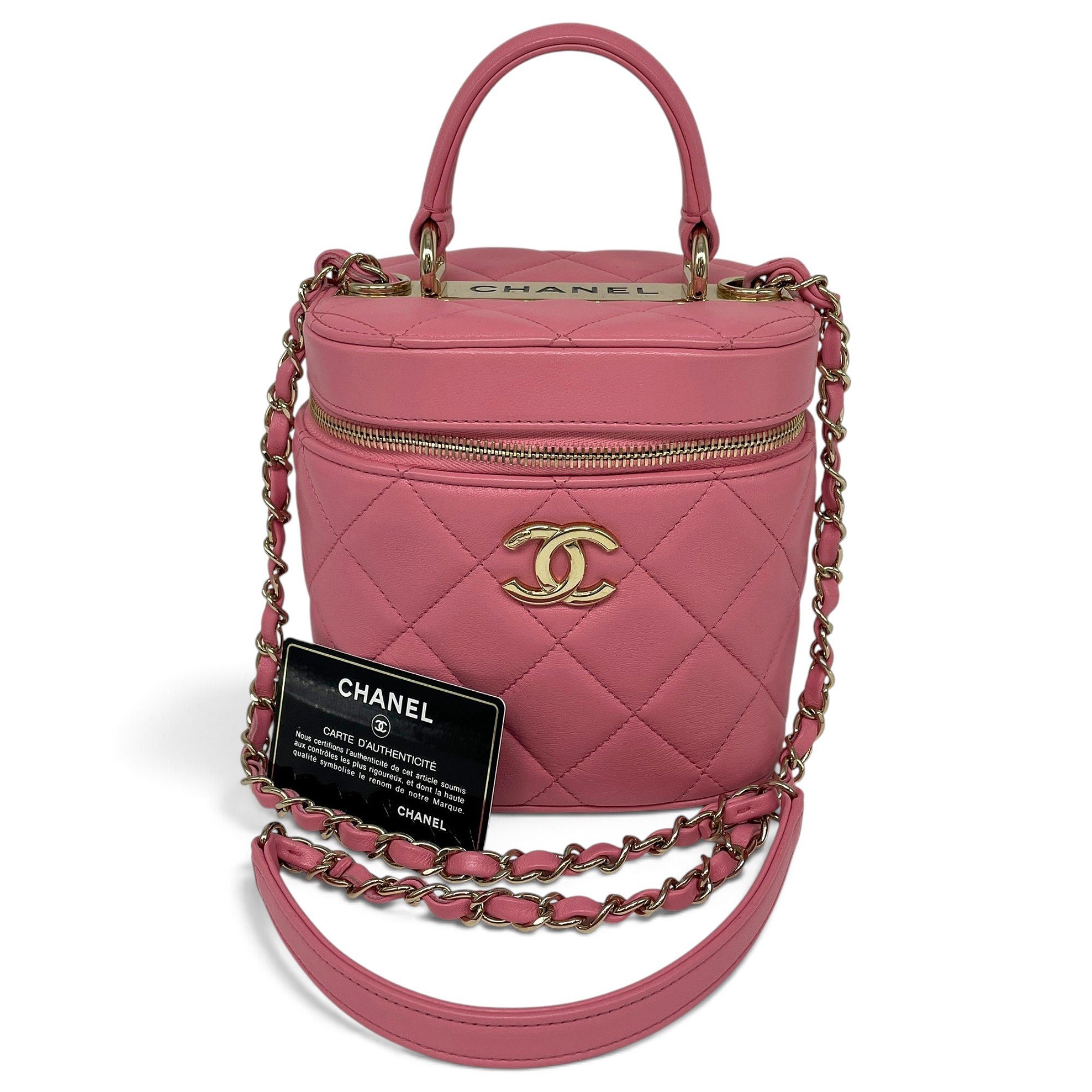 Trendy CC Vanity leather handbag