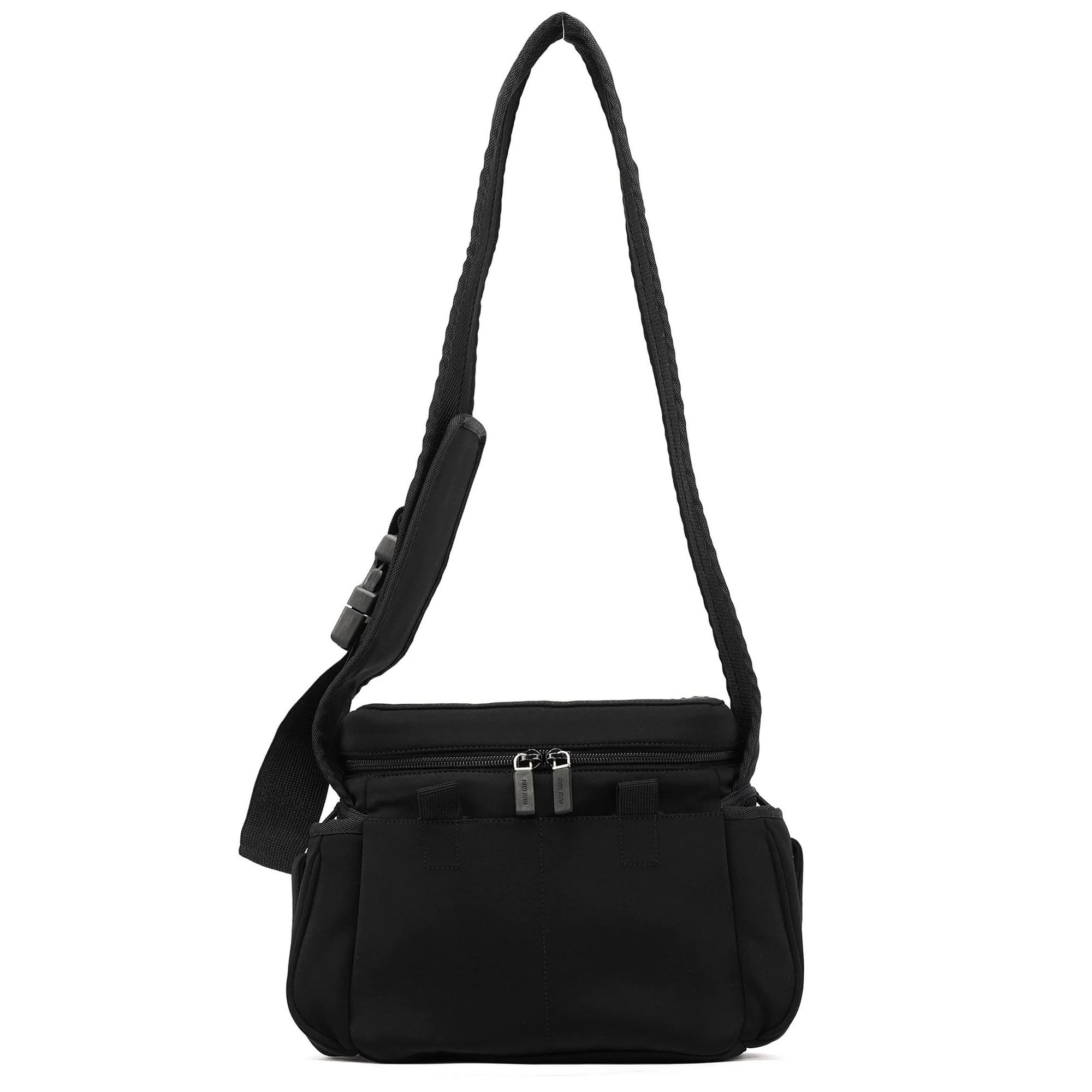 Pocket leather crossbody bag